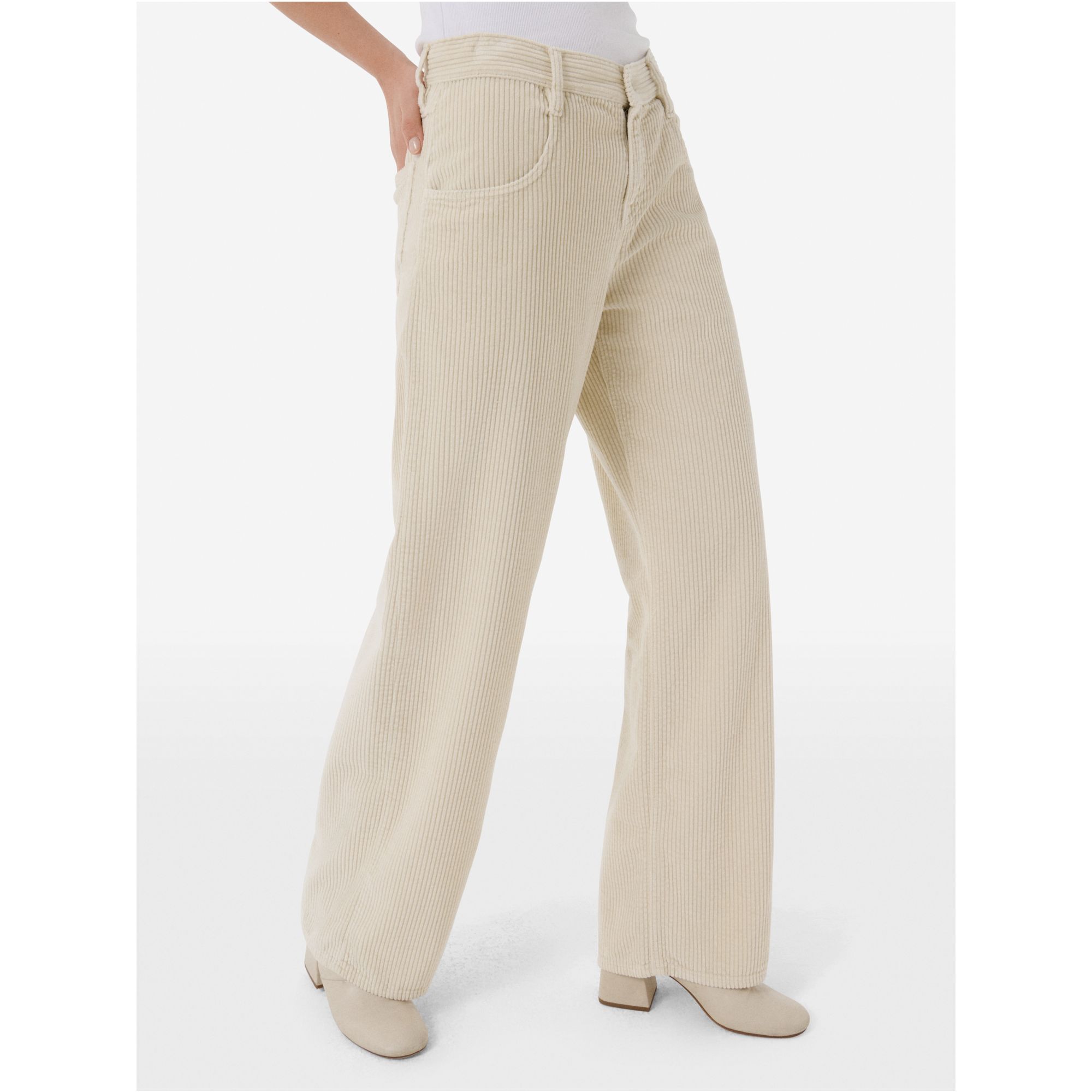 Aida low super fitted low waist volume leg direct dyed