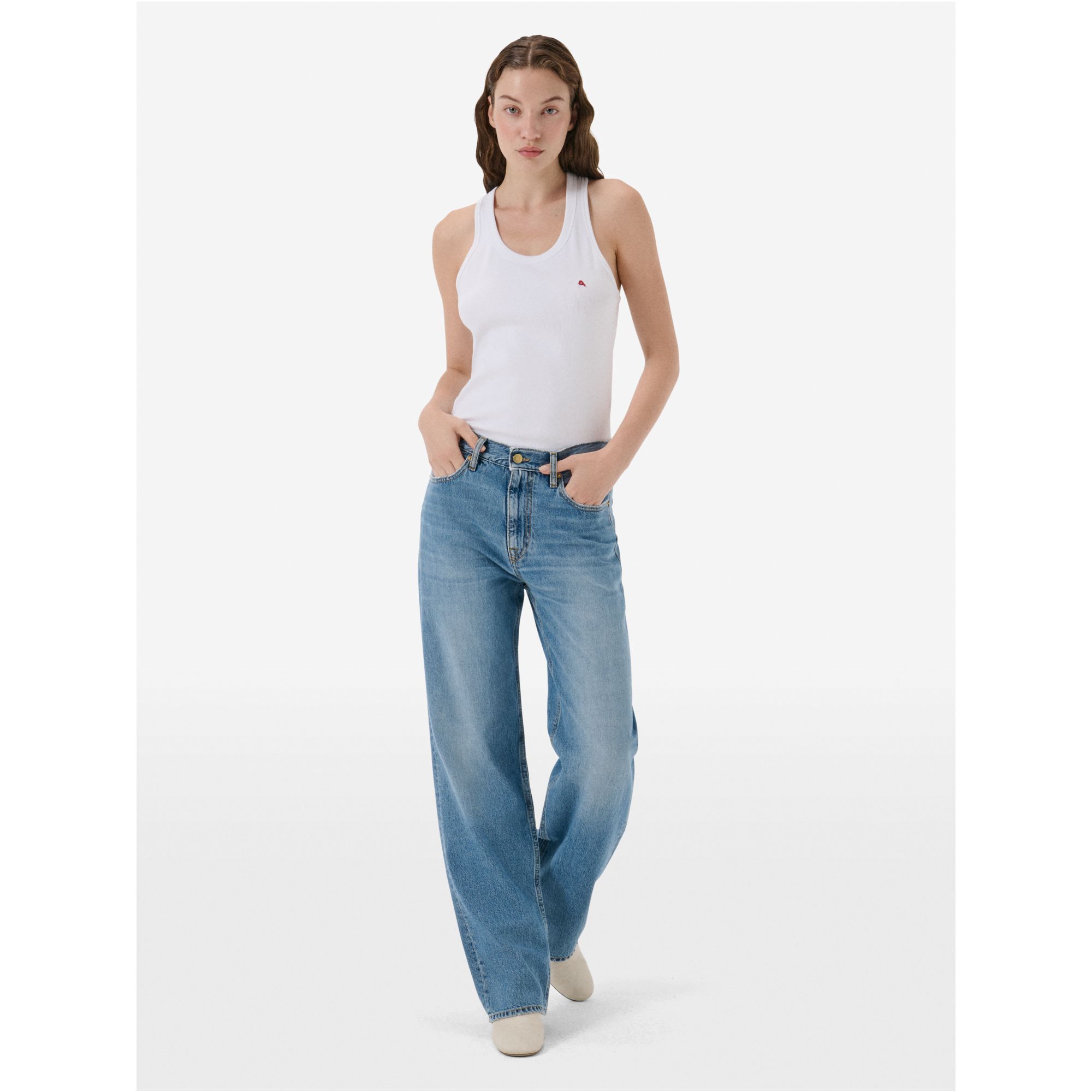 Mila low rise '90s fit mid tone natural vintage