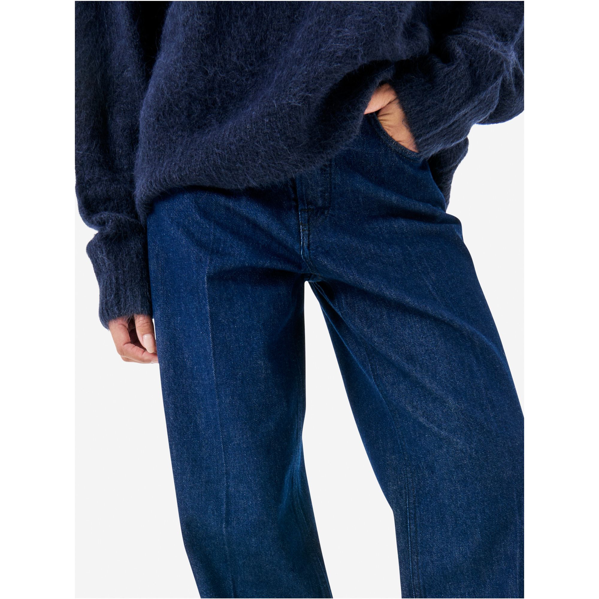 Right straight leg rinse wash