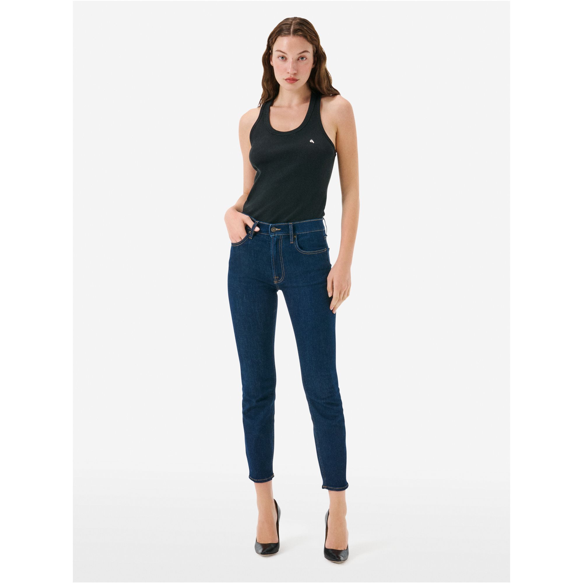 Body slim high rise rinse wash