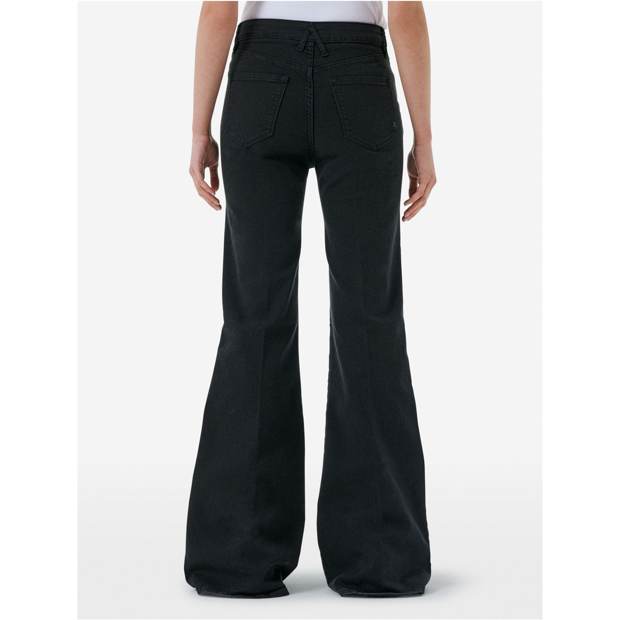 Flaire high rise flared rinse wash