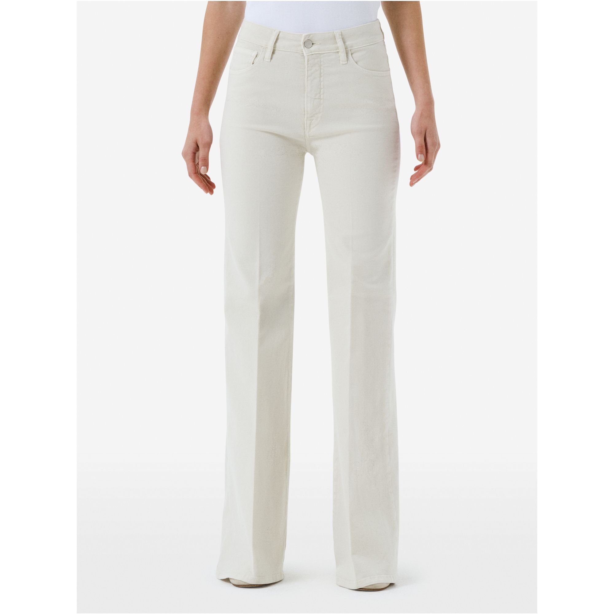 Flaire high rise flared rinse wash