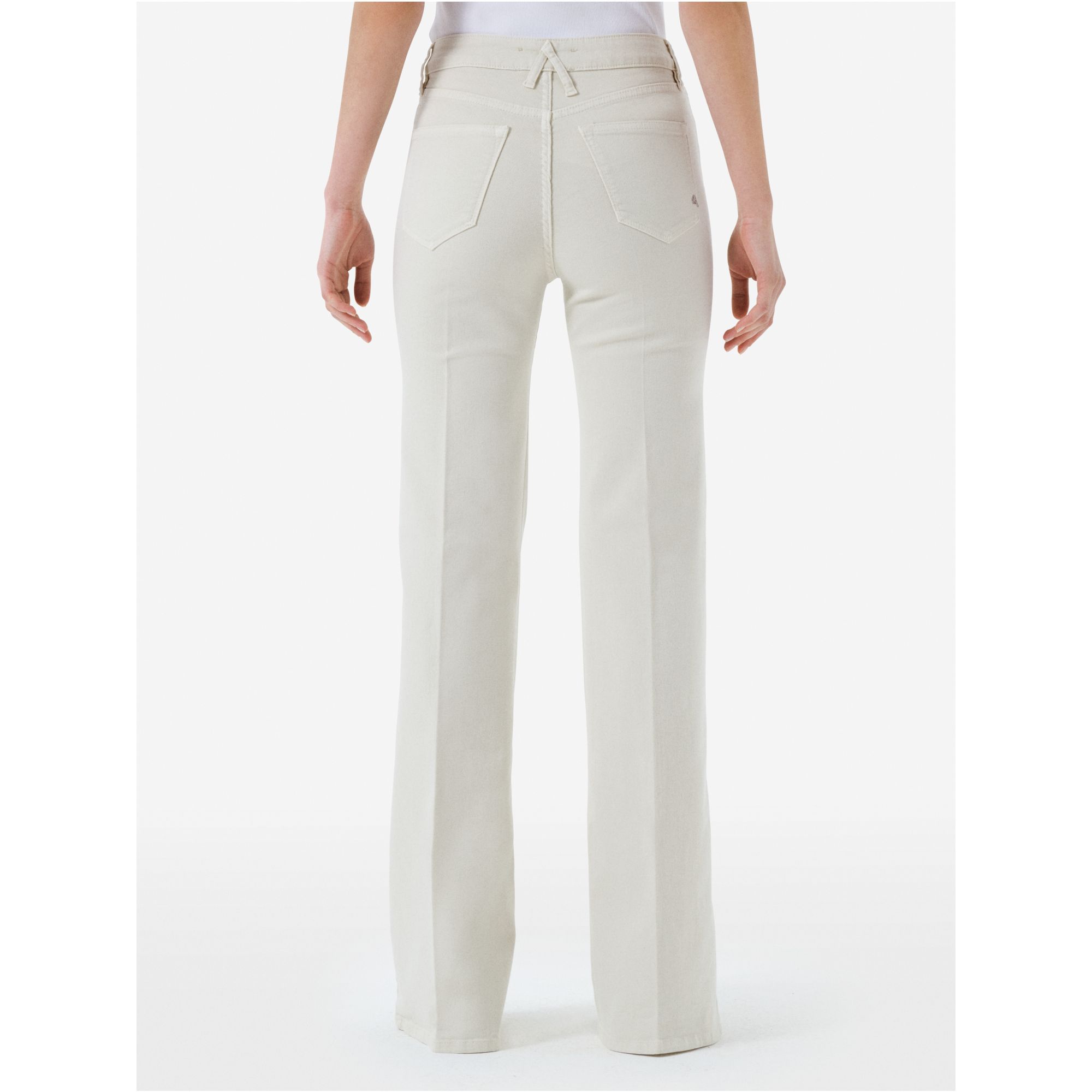 Flaire high rise flared rinse wash