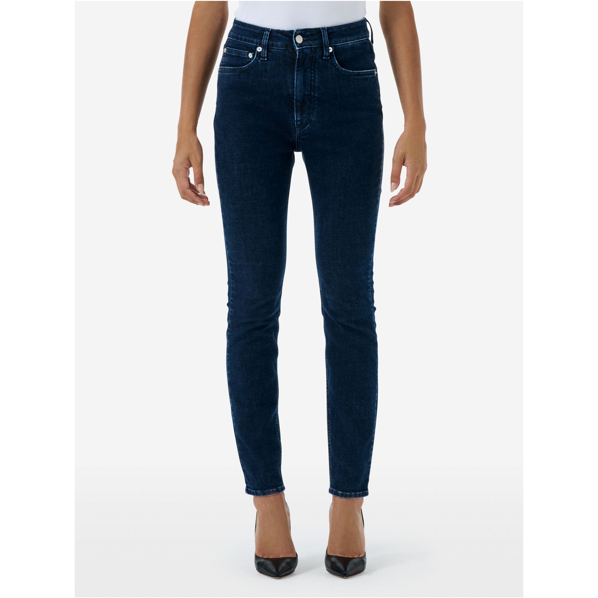 Eva skinny super high rise eco enzyme stone wash