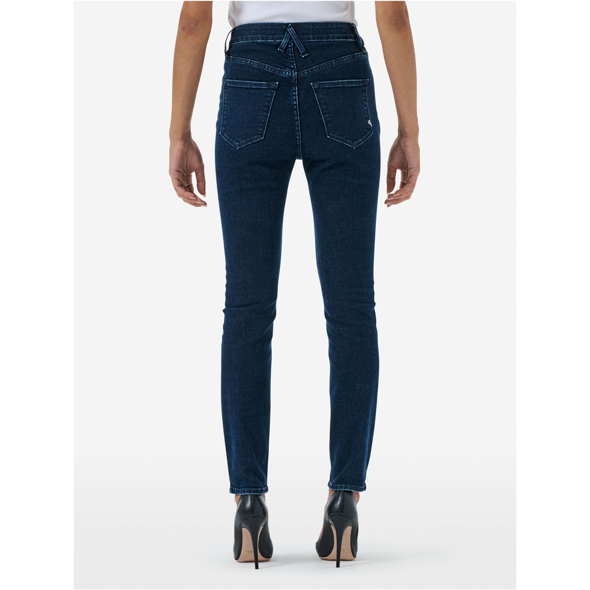 Eva skinny super high rise eco enzyme stone wash