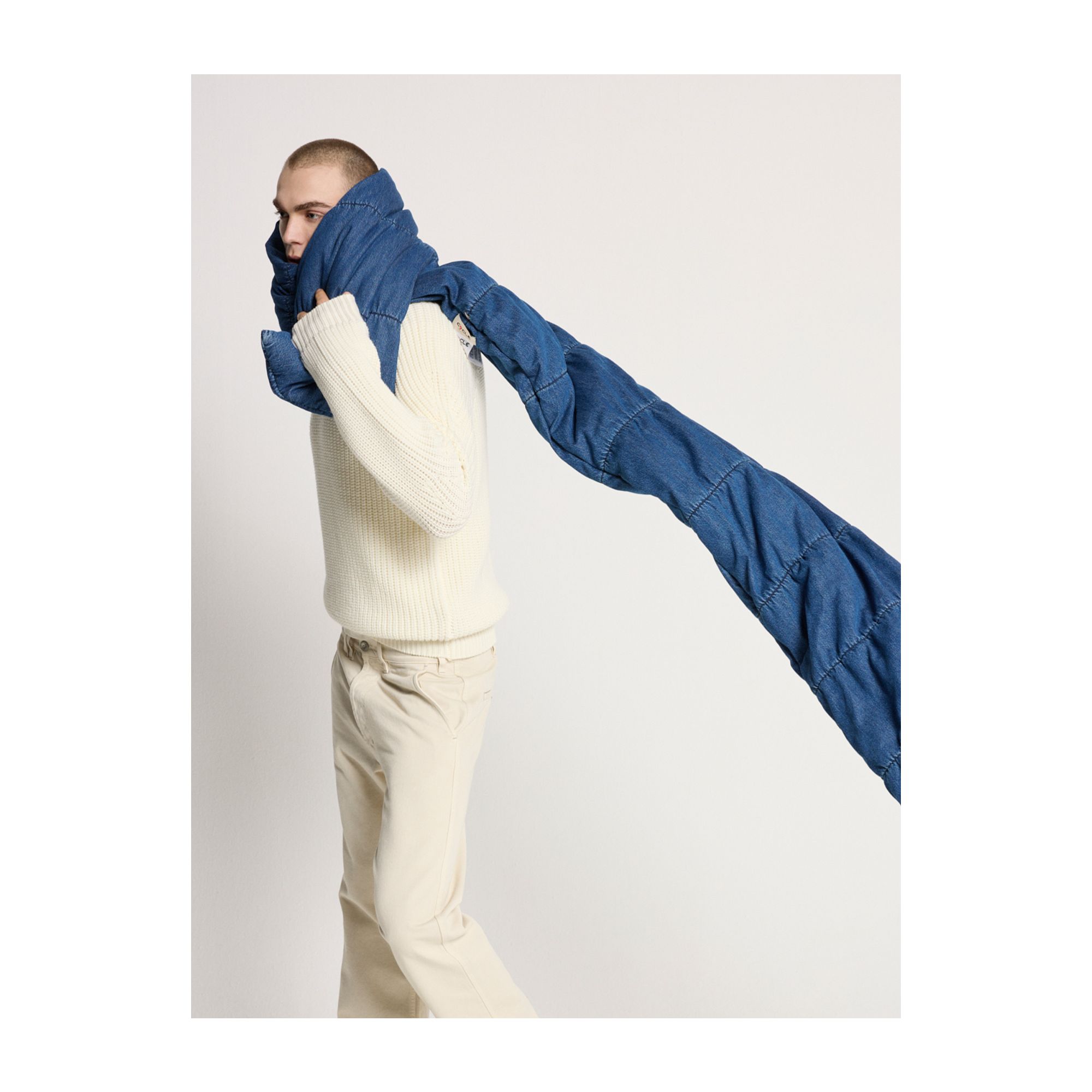 Puffy scarf medium vintage