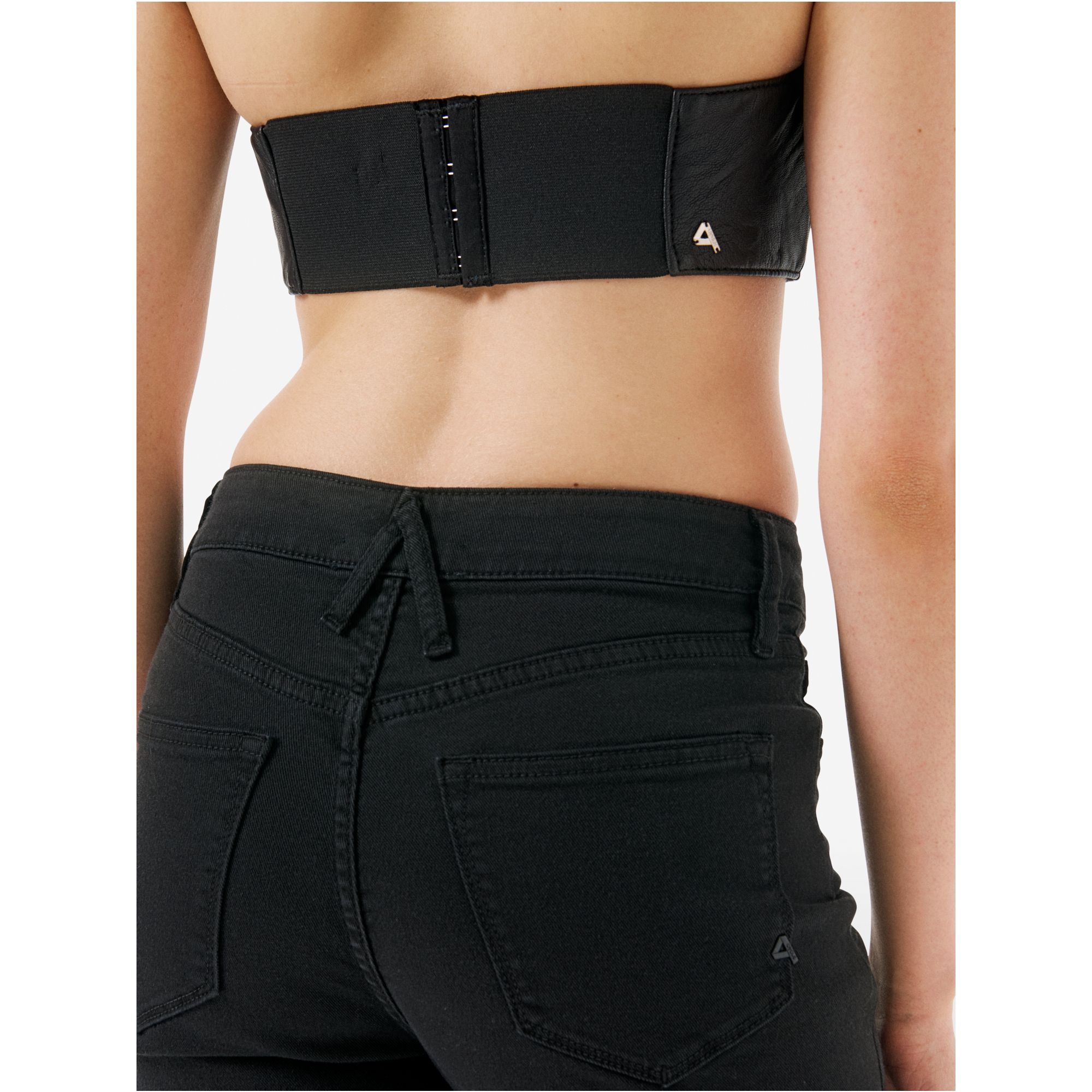 Jill eco leather top rinse wash