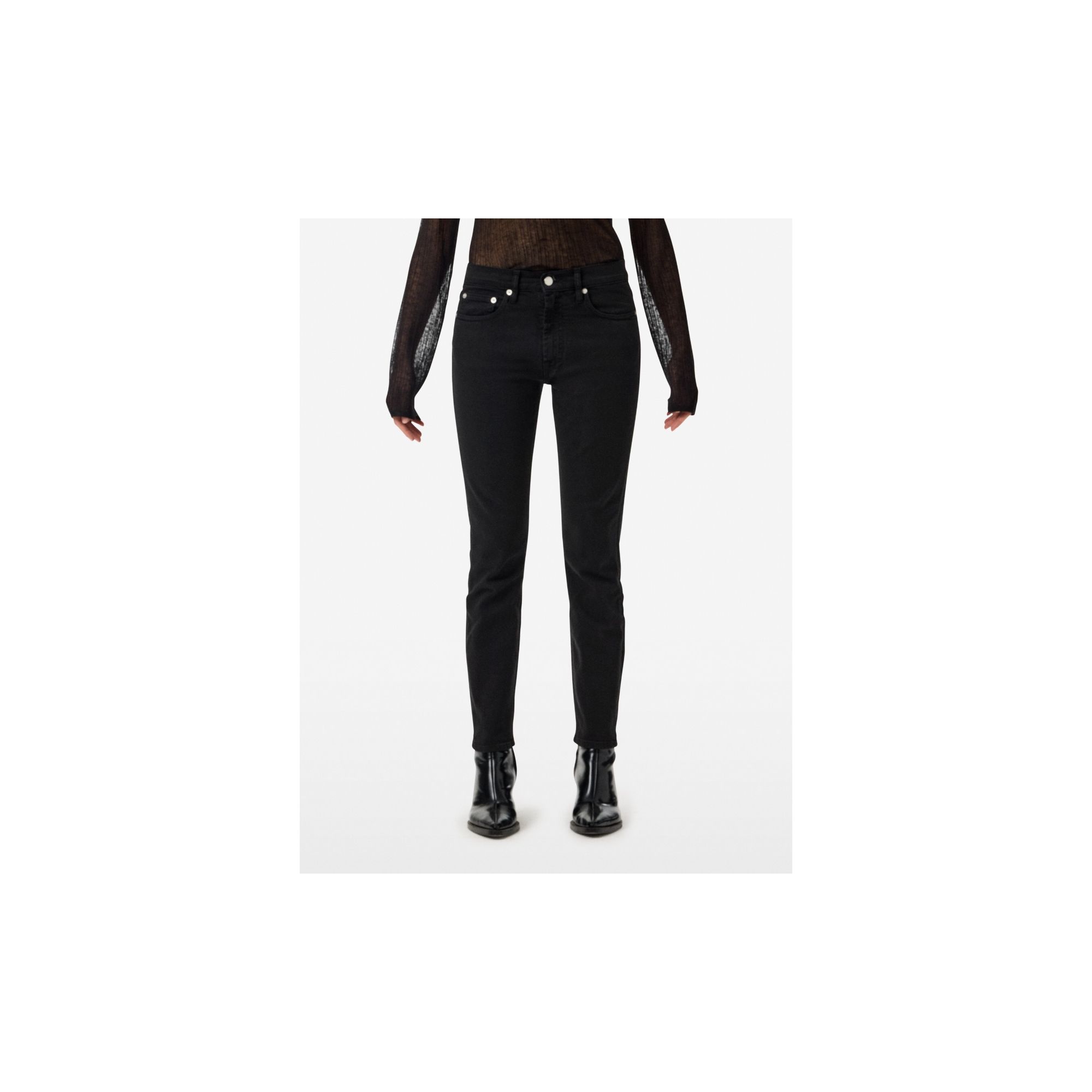 Body slim high rise direct dyed