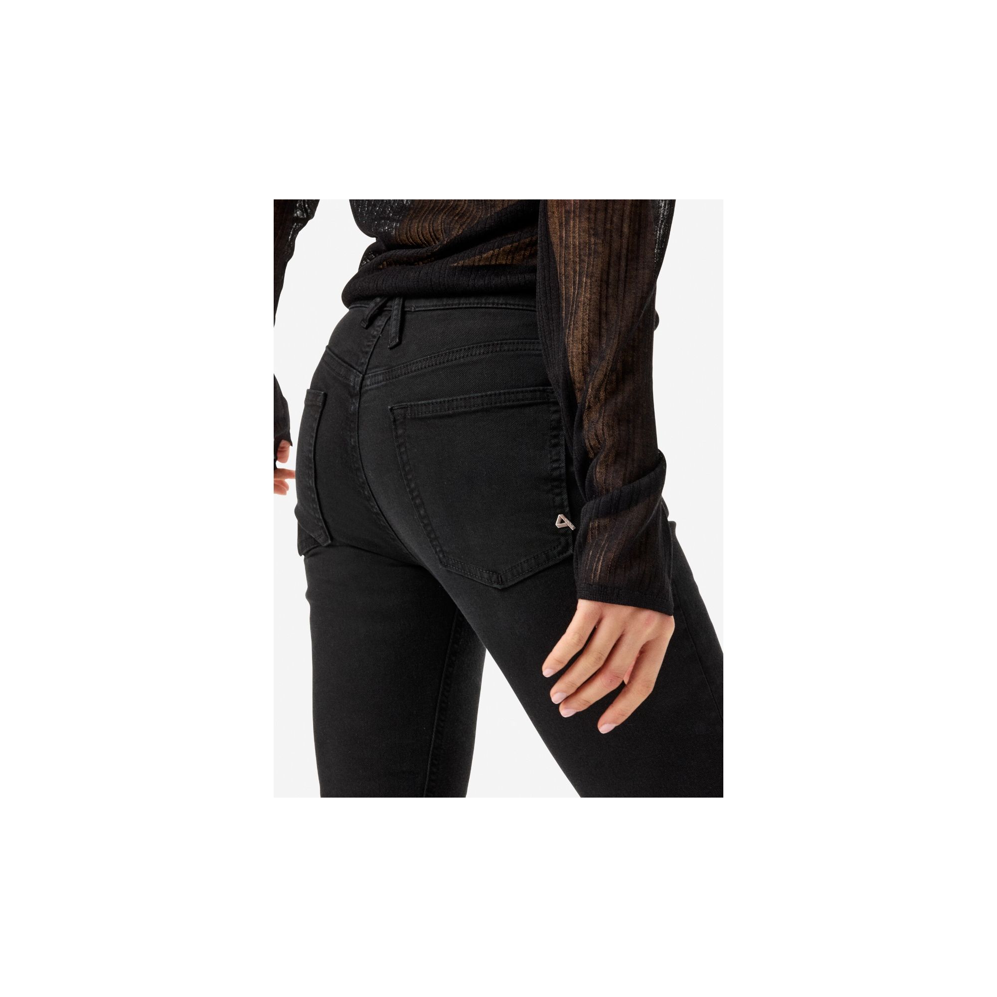 Body slim high rise direct dyed