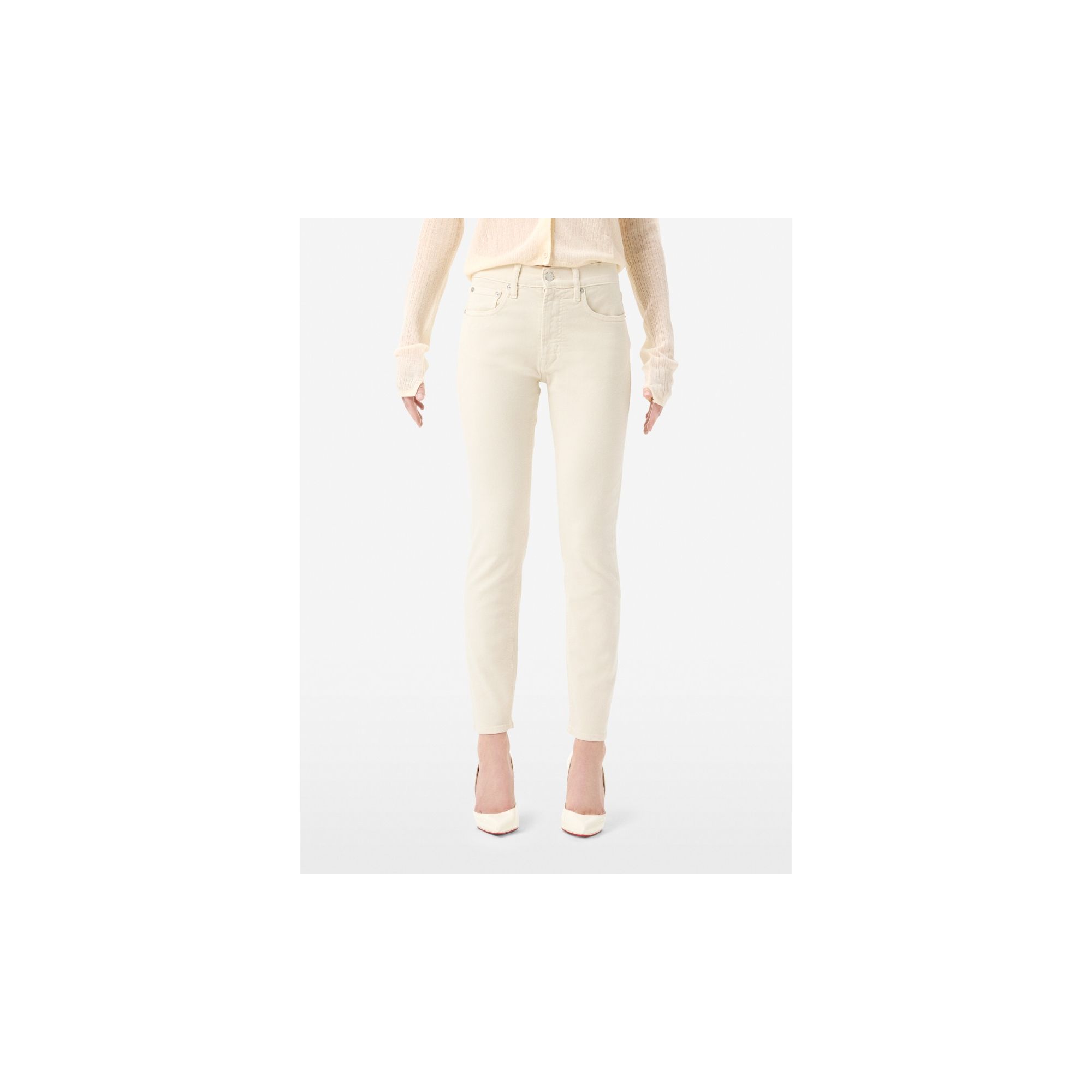 Body slim high rise direct dyed