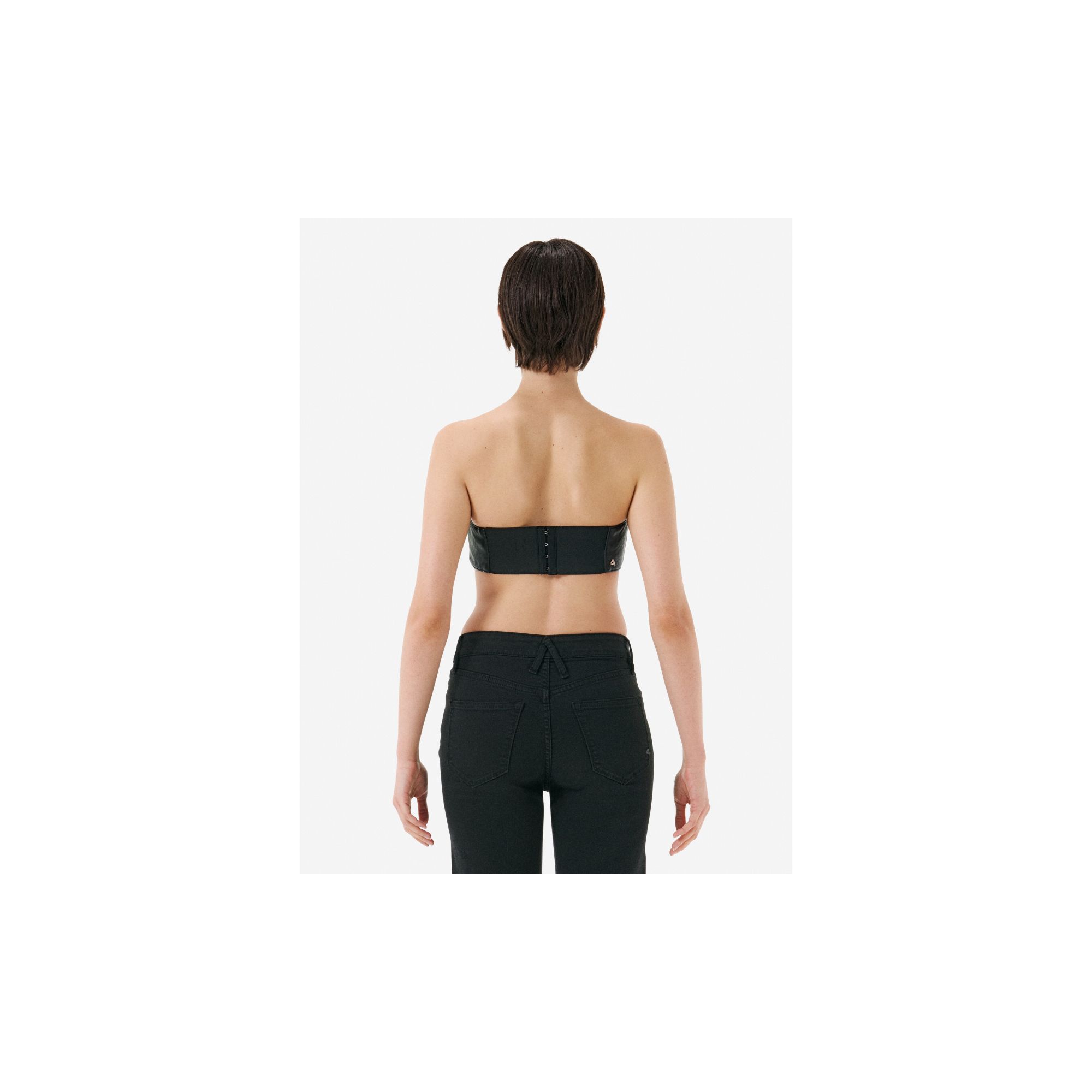 Jill eco leather top rinse wash