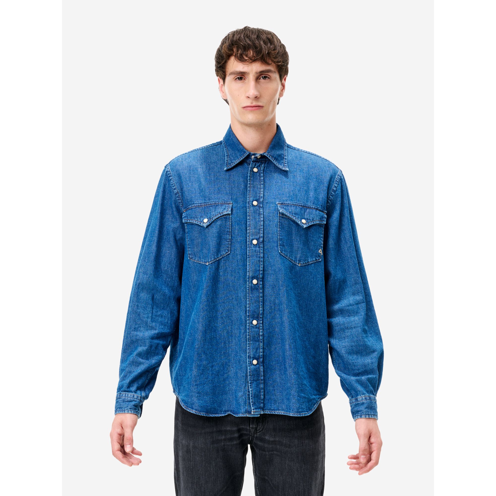 Rayan regular shirt dark enzyme stone wash