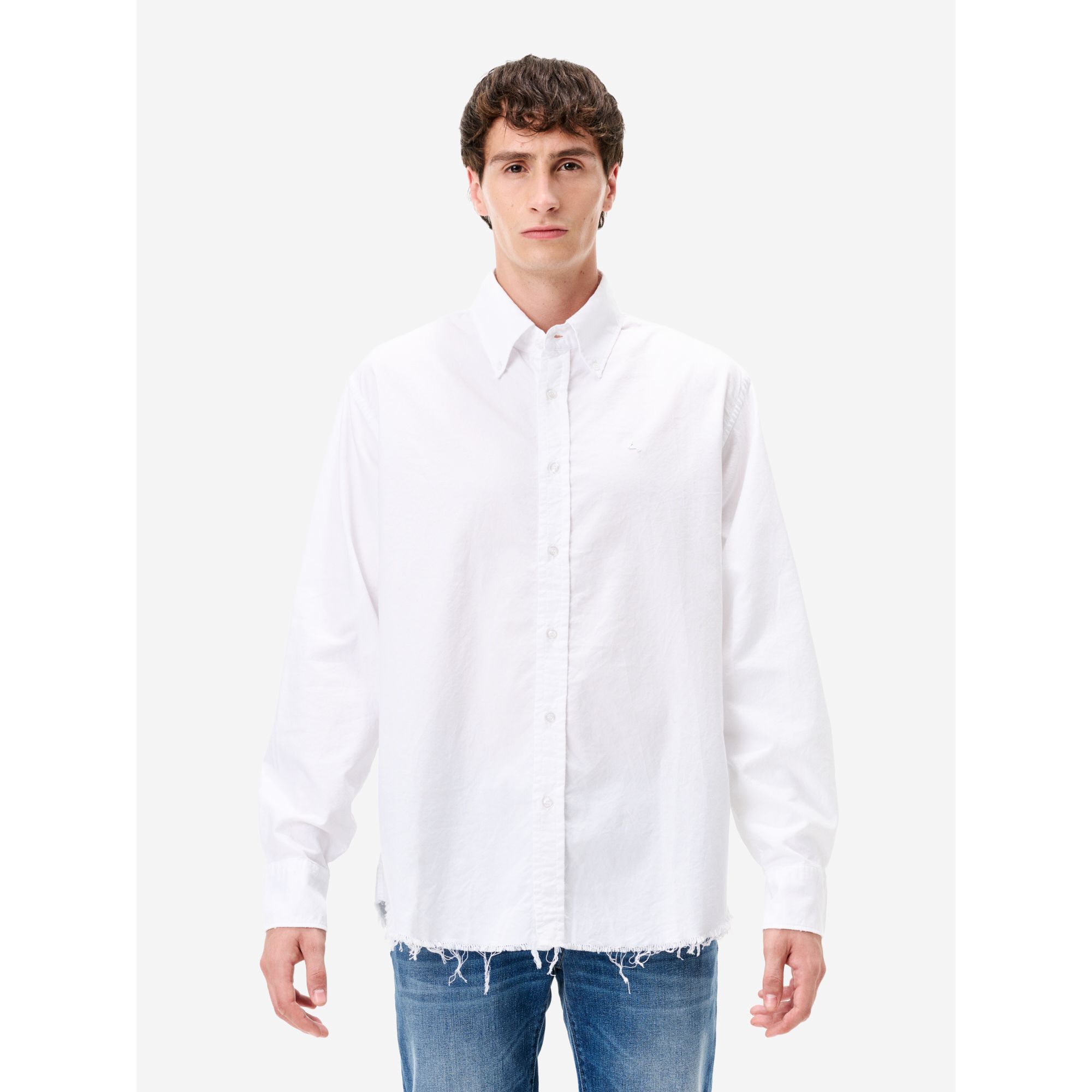 Rino regular shirt stone wash destroyed edge