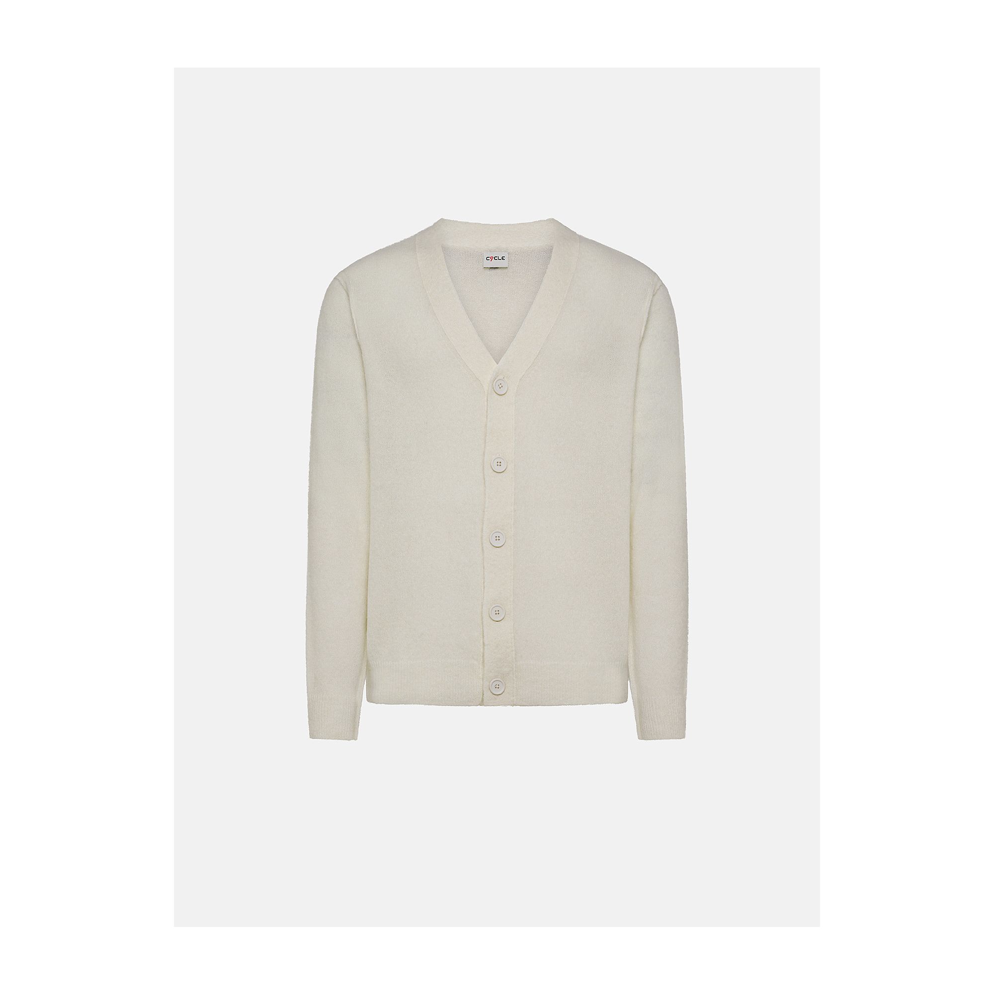 Off white alpaca-blend Ivan cardigan