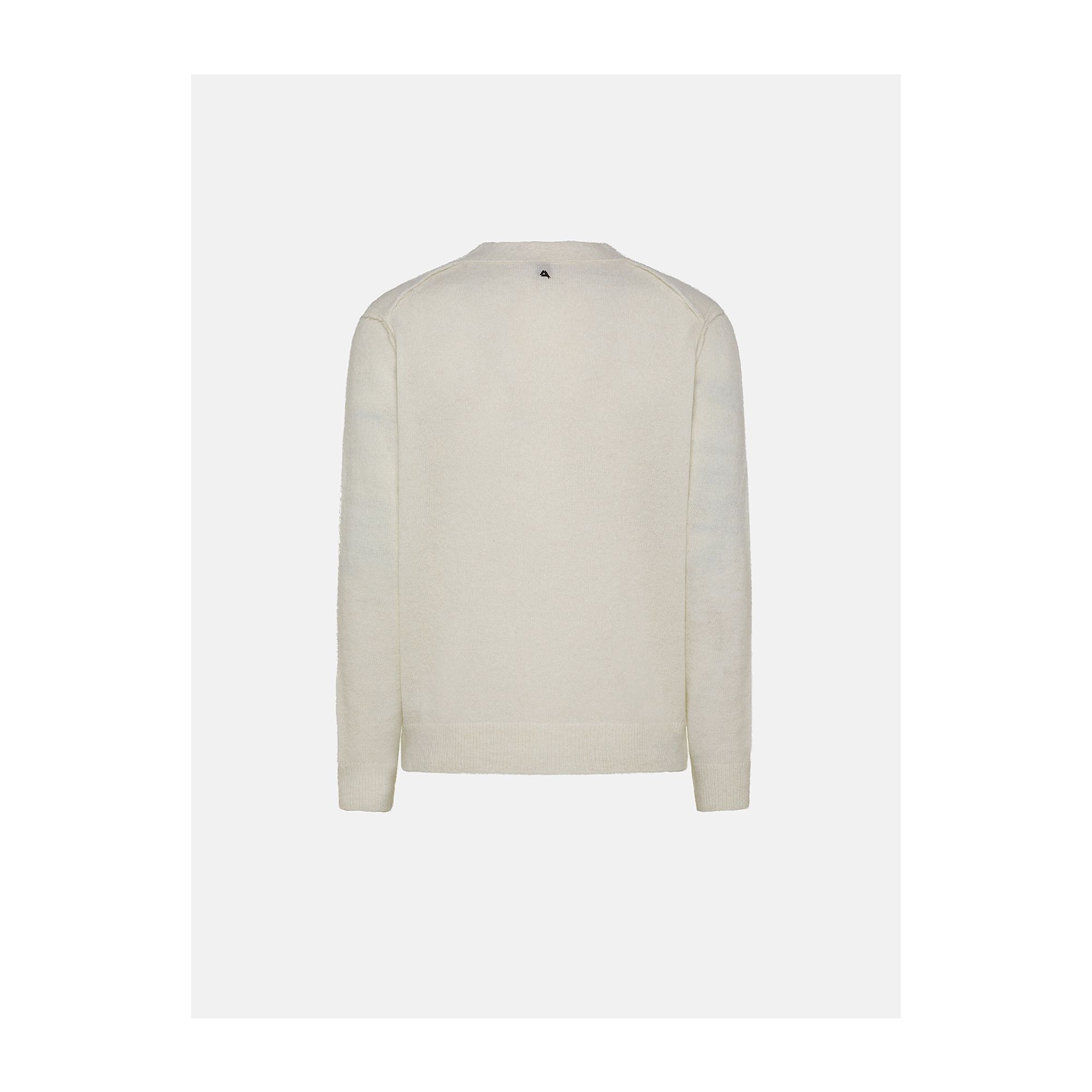 Off white alpaca-blend Ivan cardigan