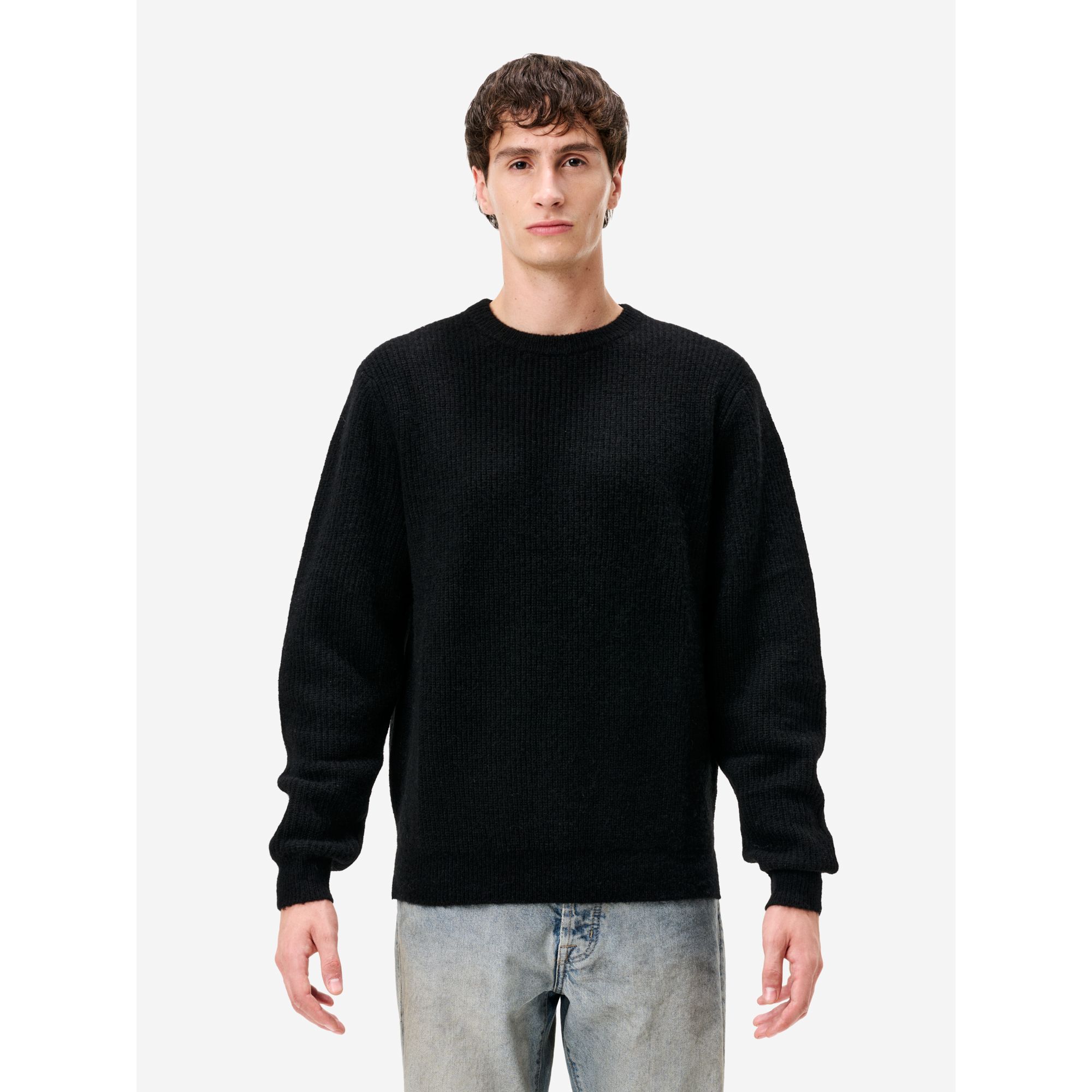 Remo round neck english rib alpaca