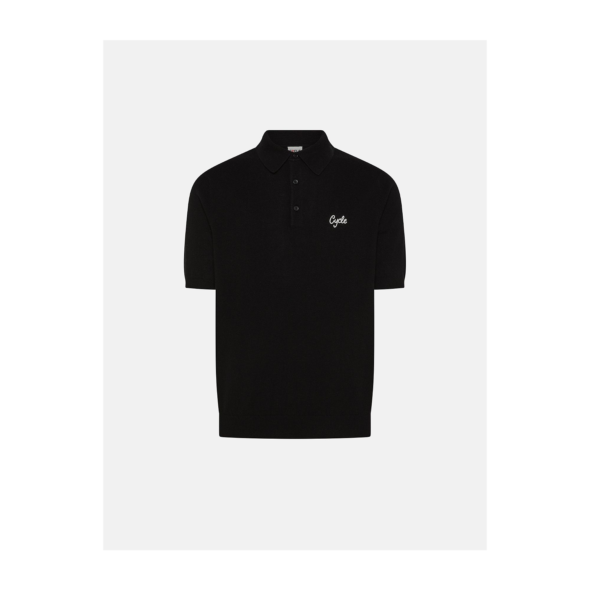 Black Merino wool-blend Aldo polo shirt