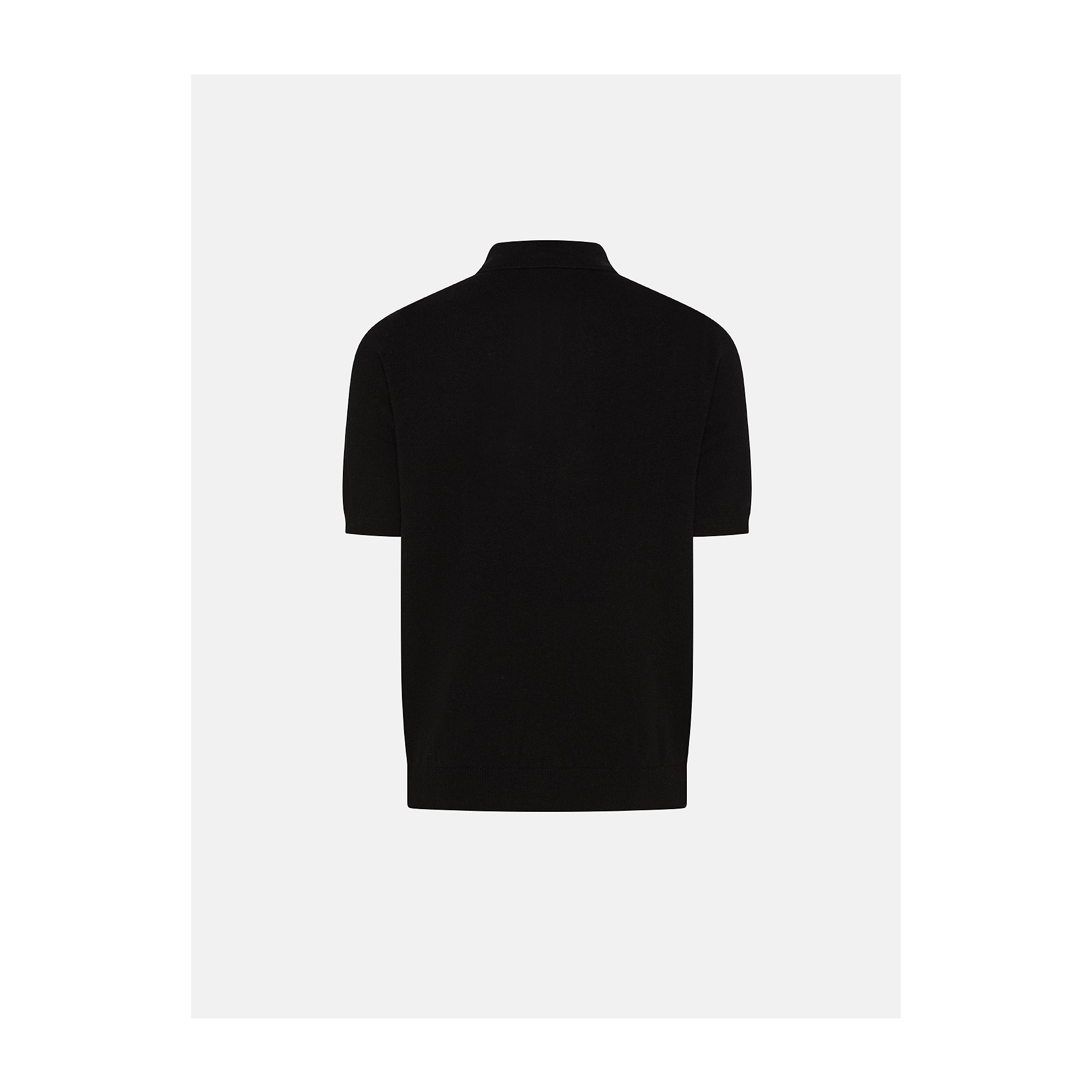 Black Merino wool-blend Aldo polo shirt