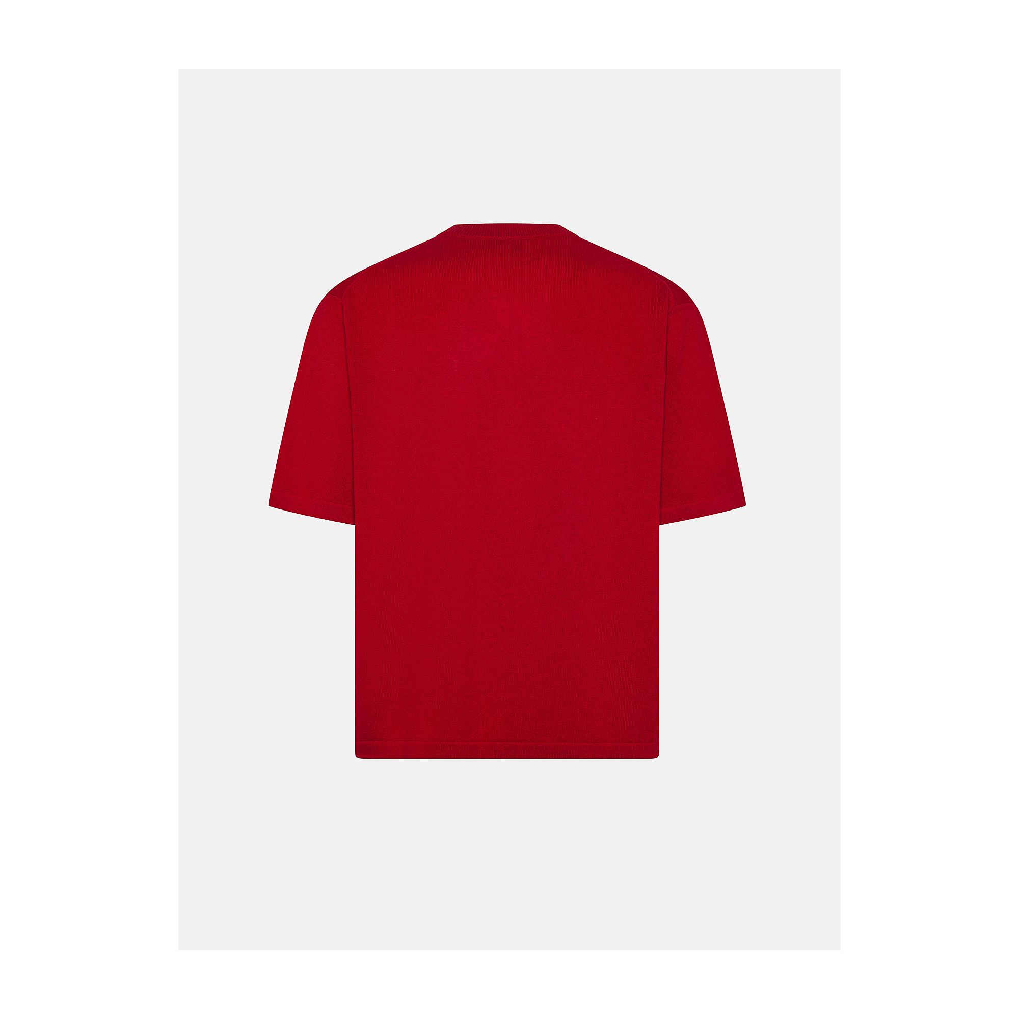 Red merino wool-blend Gino T-shirt
