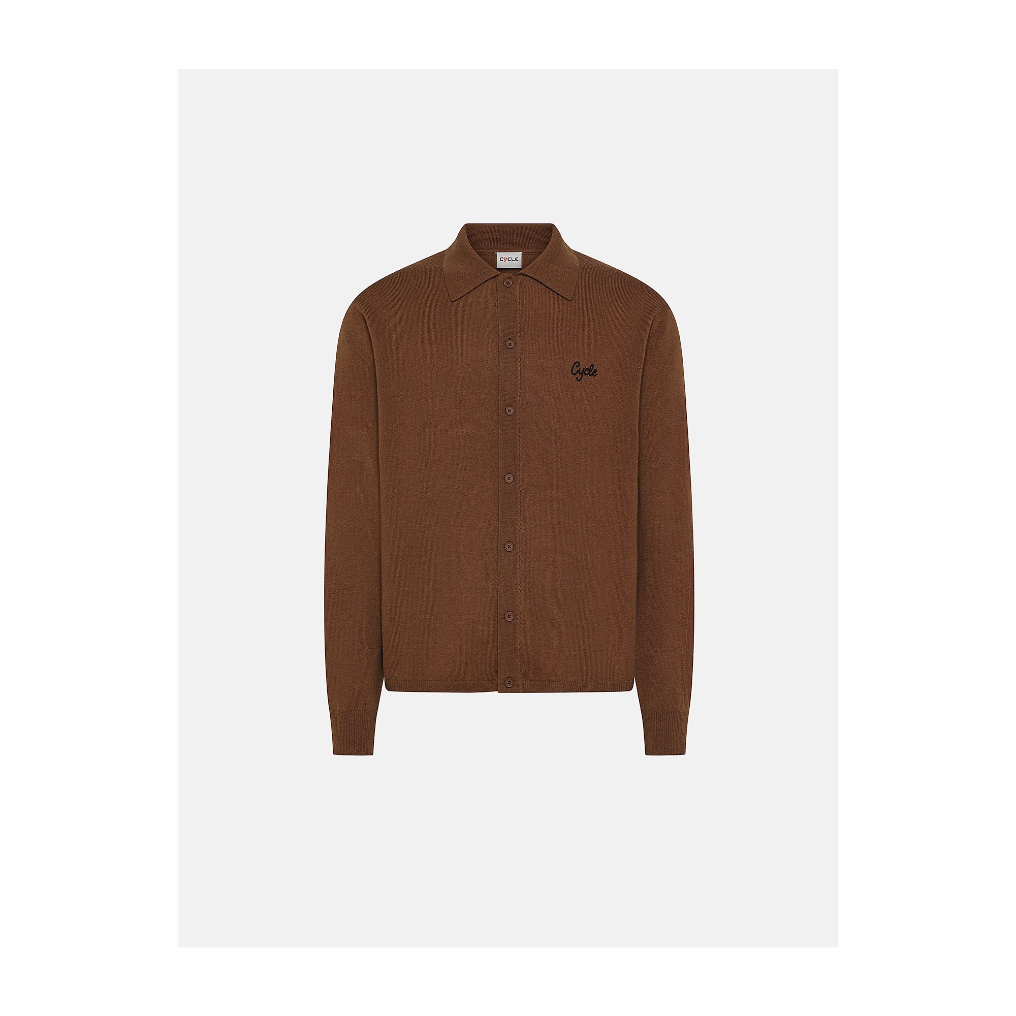 Havana merino wool-blend Lapo shirt