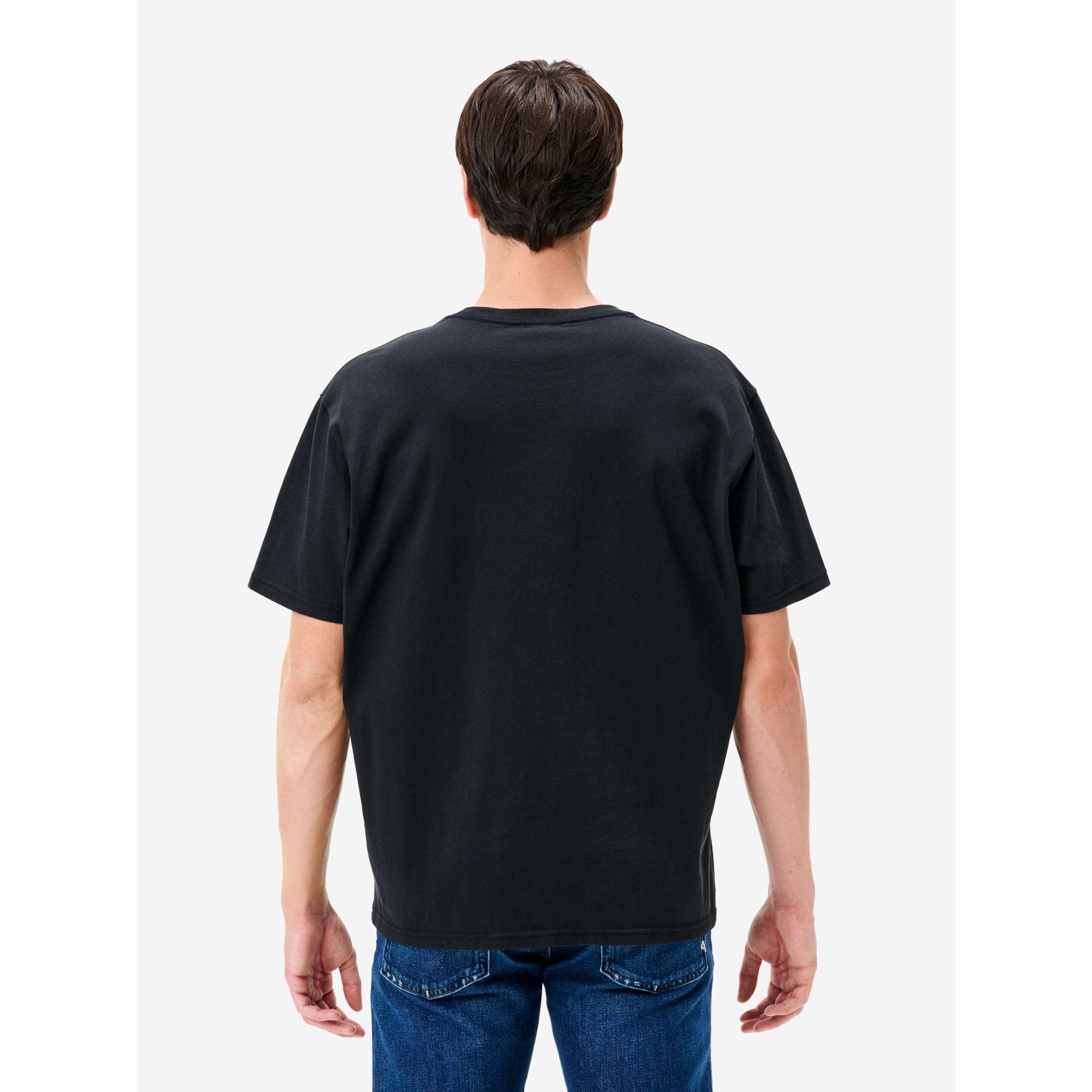 Boxy heritage embroidery regular t-shirt rinse wash