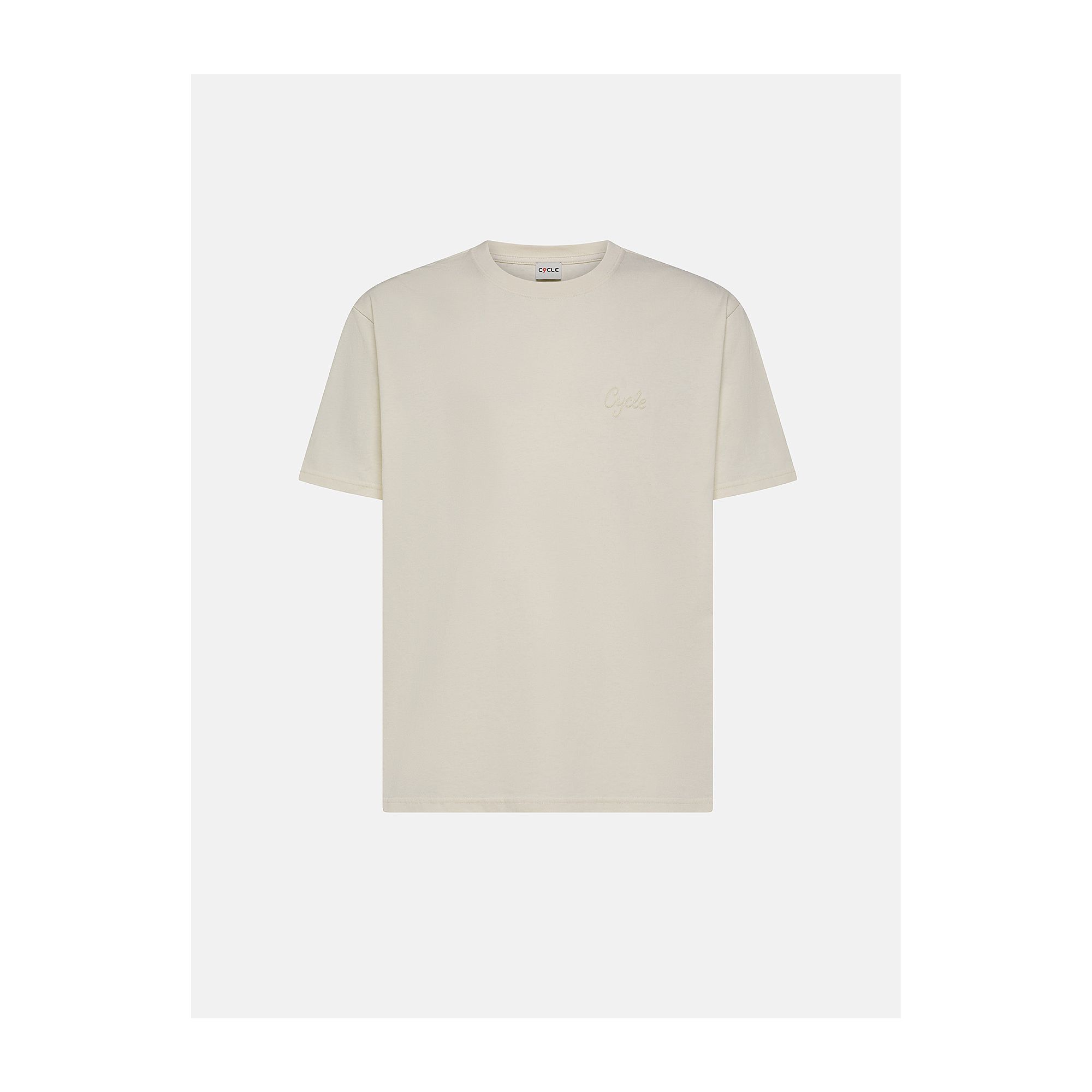 Stone grey pure cotton jersey Heritage T-shirt