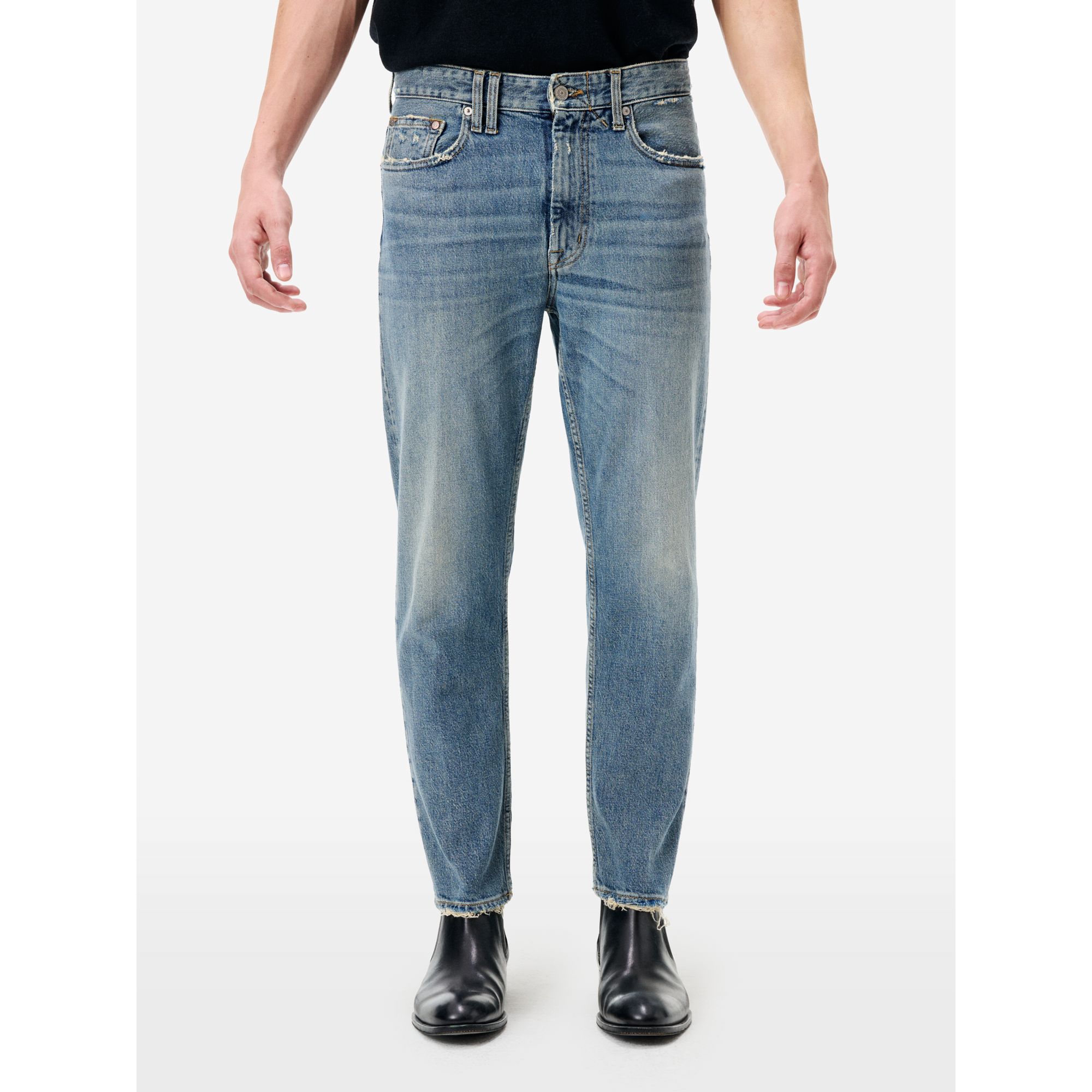 Lucky tapered fit distressed medium vintage