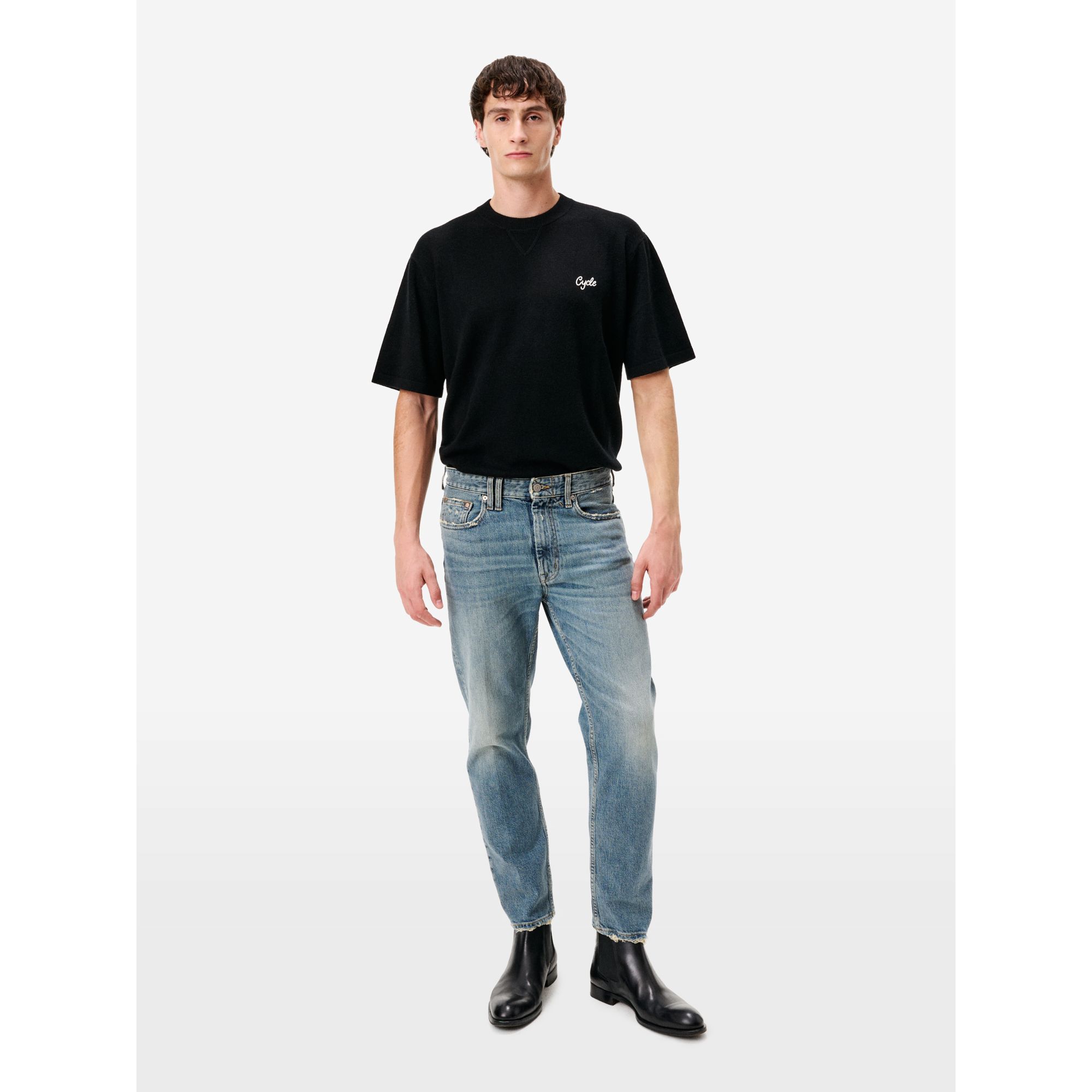 Lucky tapered fit distressed medium vintage