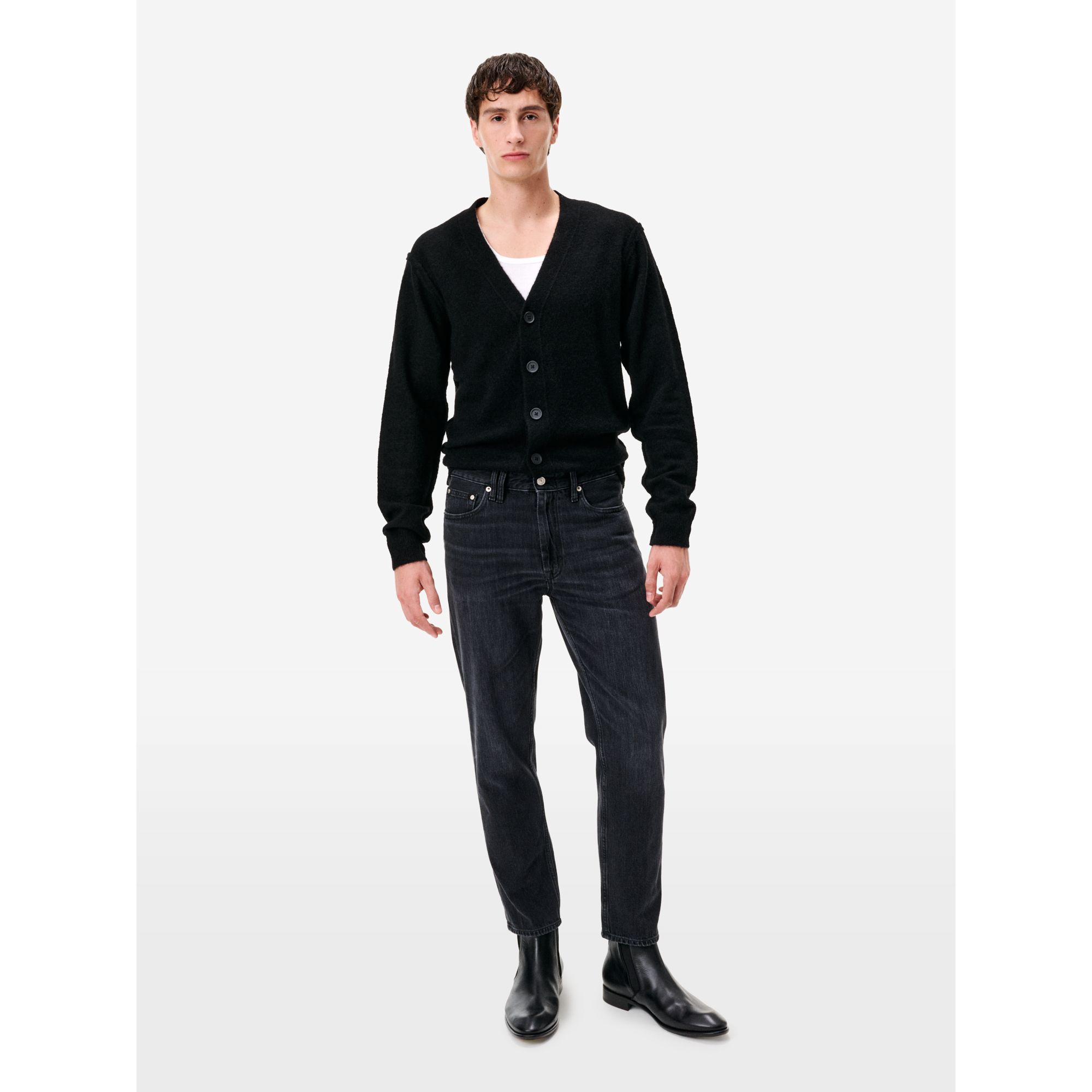Jeans Lucky tapered fit effetto vintage nero