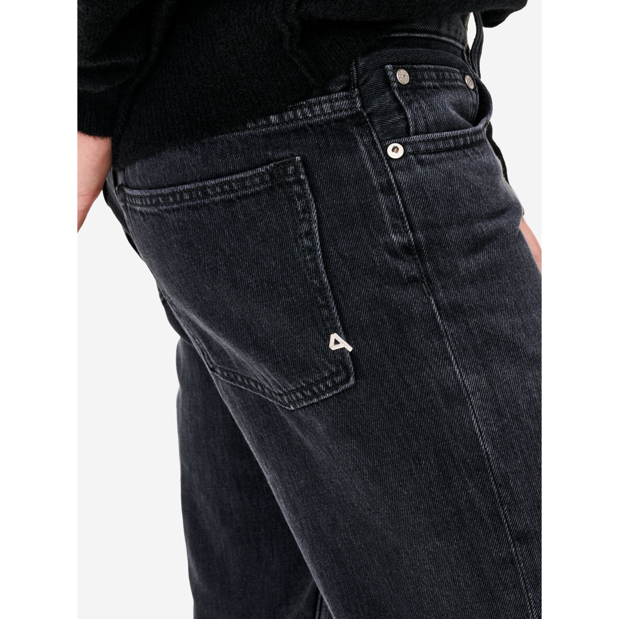 Jeans Lucky tapered fit effetto vintage nero