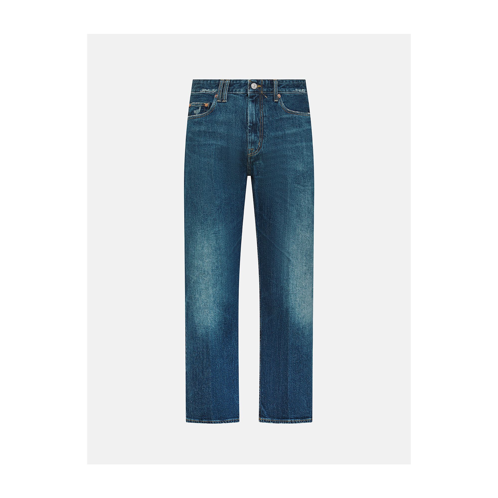 Wise comfort regular fit straight ankle leg raw with light dirty