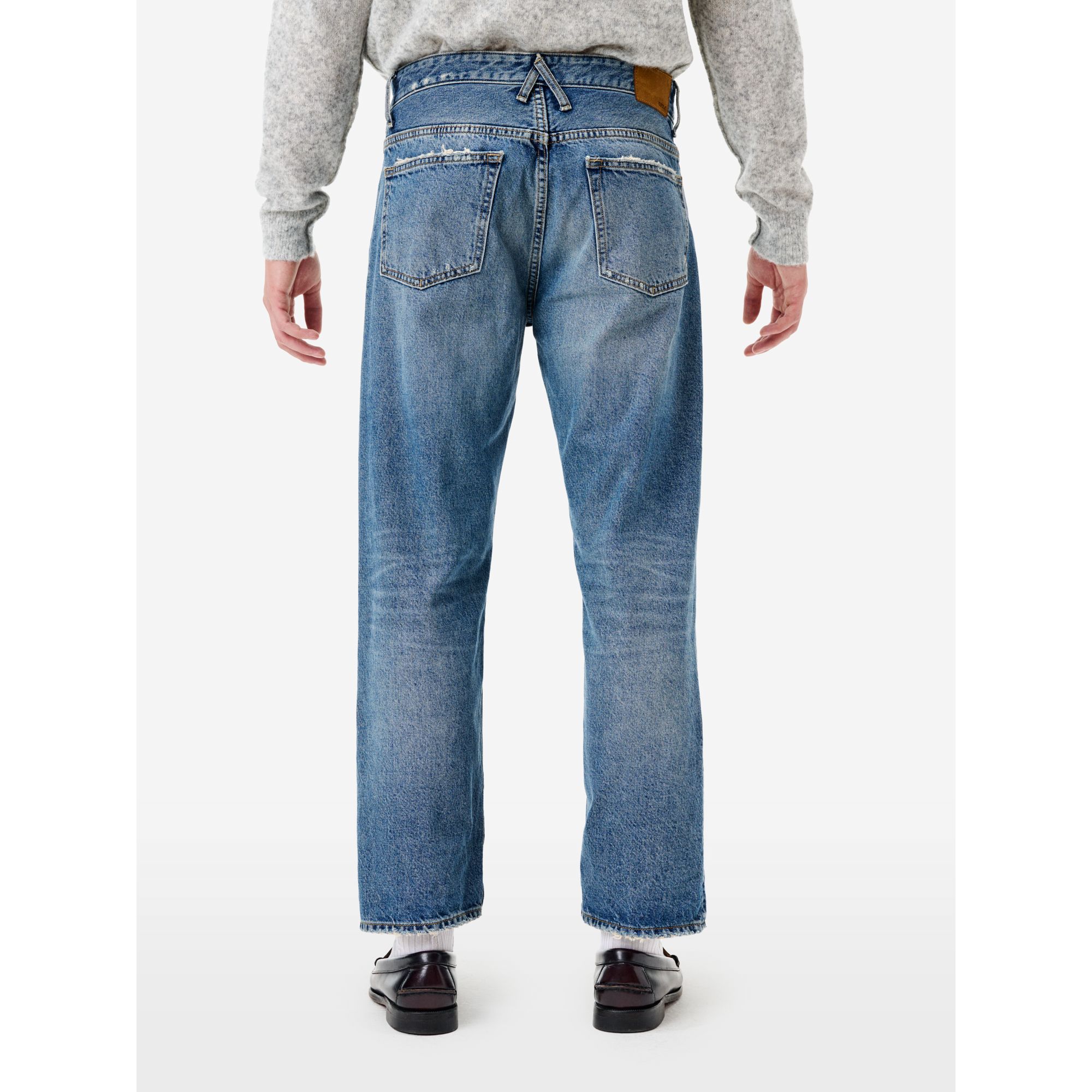Jeans Wise straight fit effetto vintage navy blue