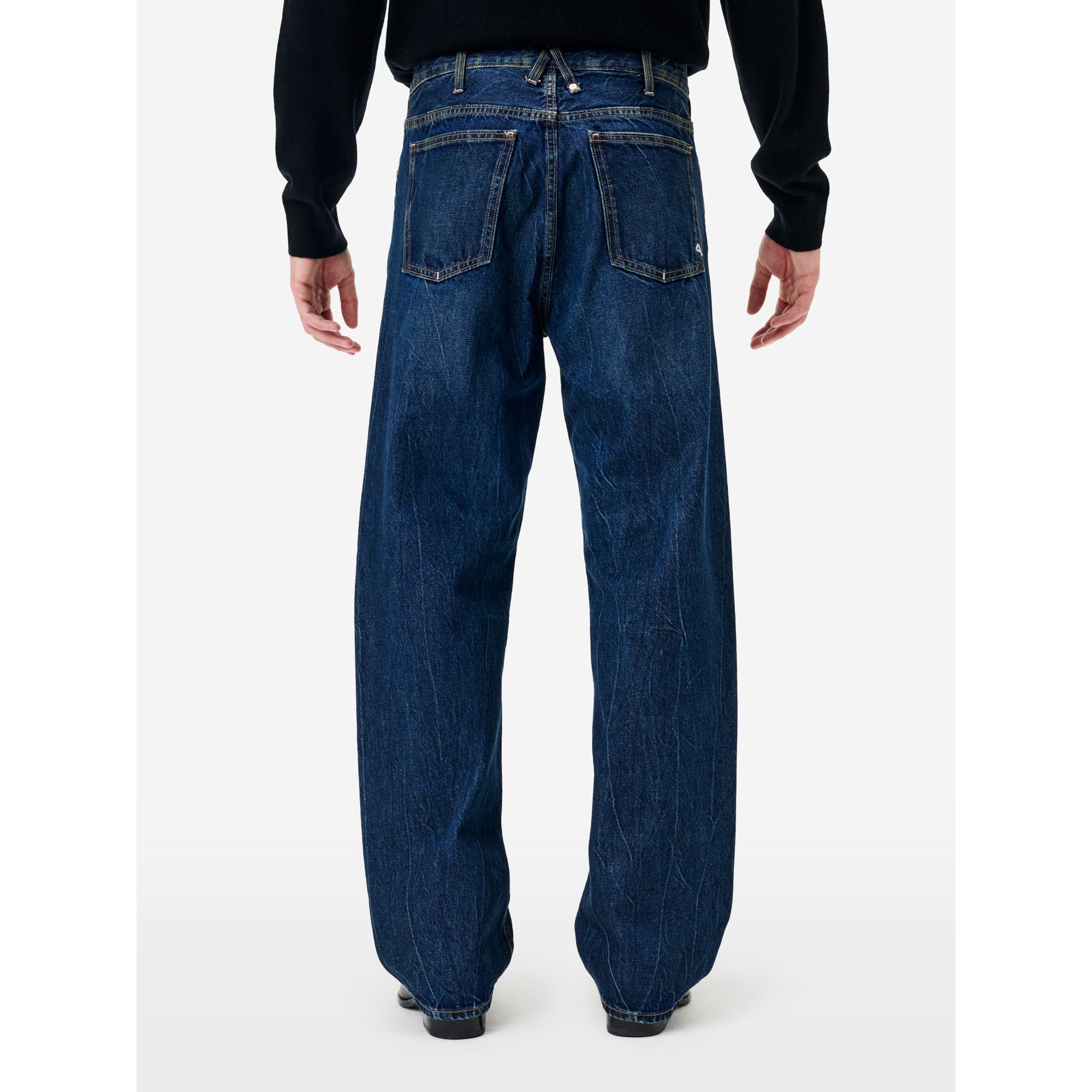 Jeans Bart wide fit effetto vintage blue profondo