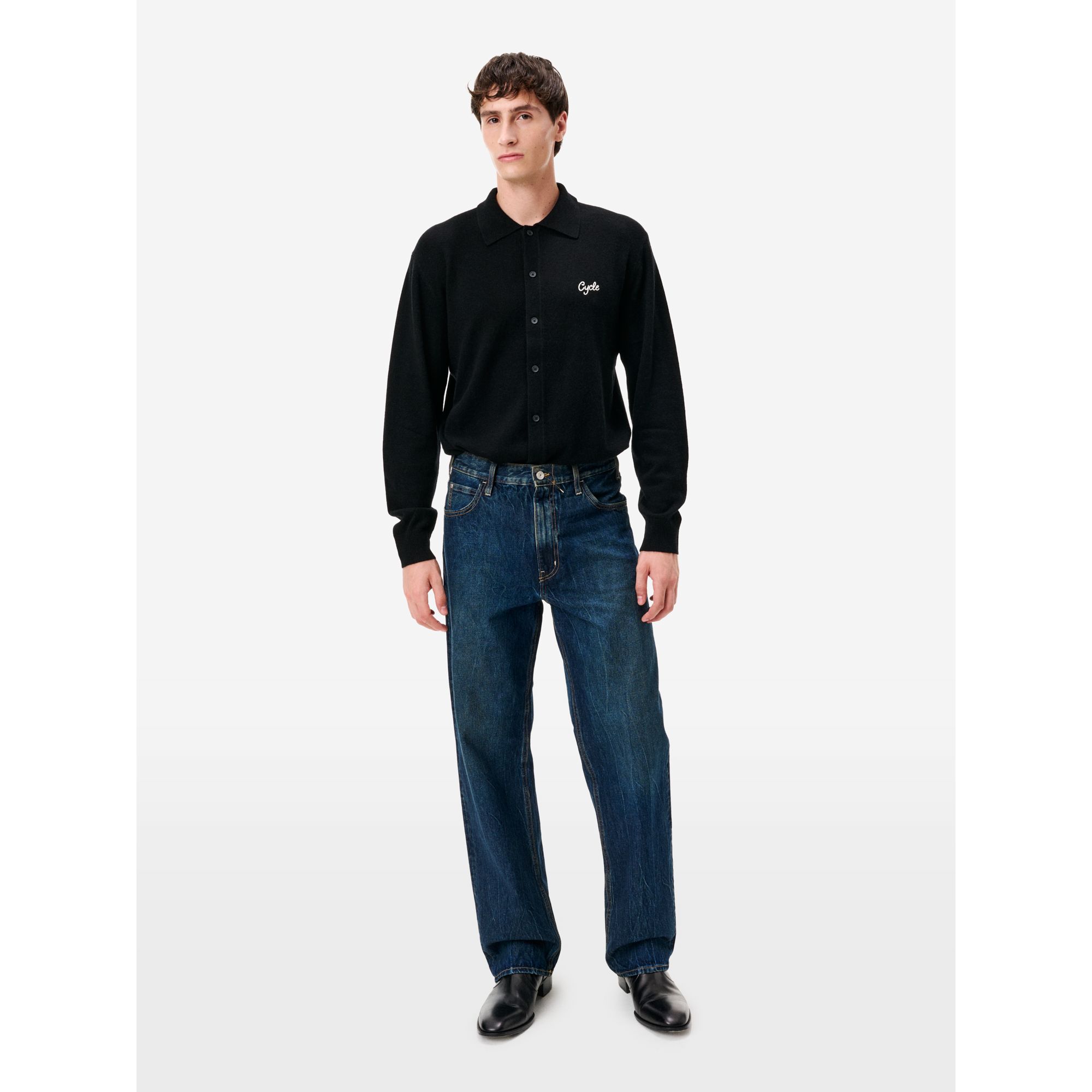 Jeans Bart wide fit effetto vintage blue profondo