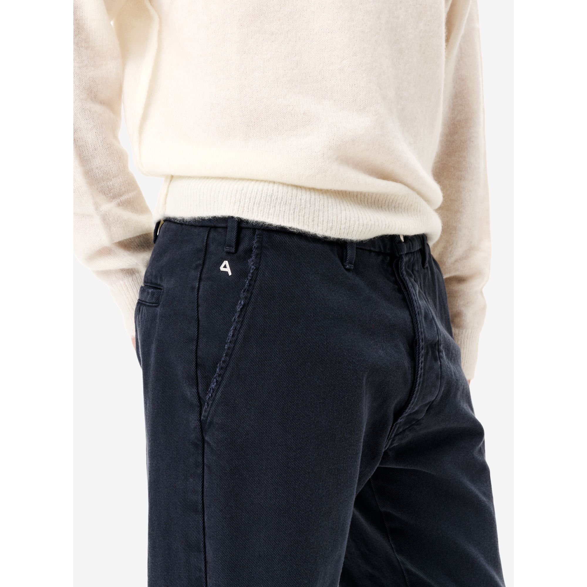 Jeans Full Chino a gamba dritta navy scuro