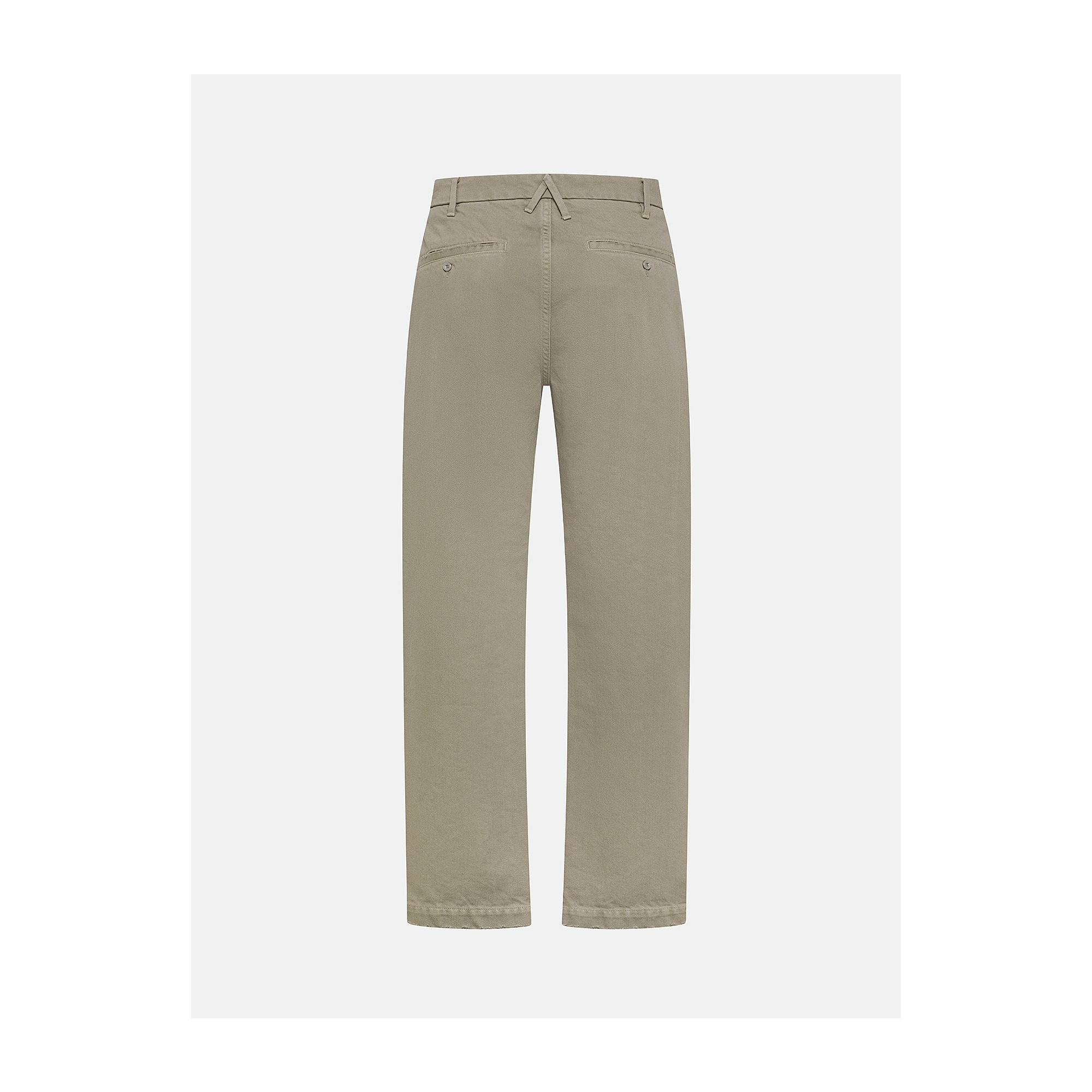 Full chino straight leg distressed garment dyed