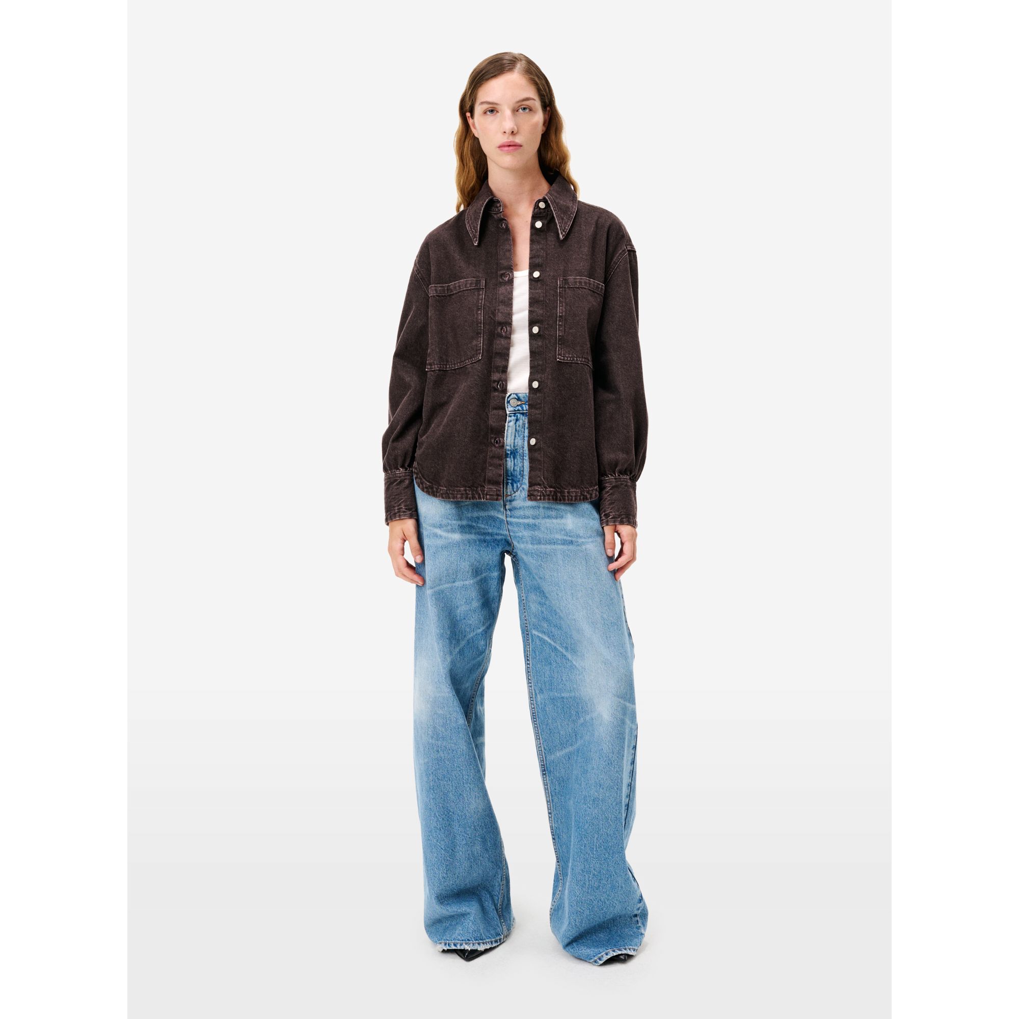 Kamala over shirt stone wash