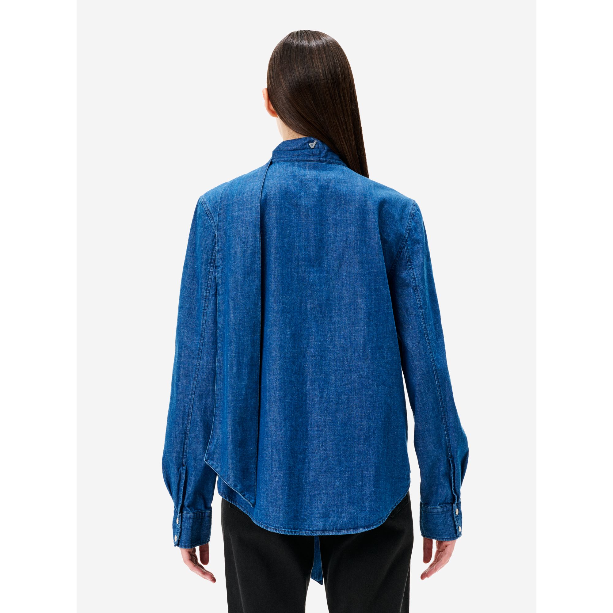 Christine boxy shirt dark enzyme stone wash