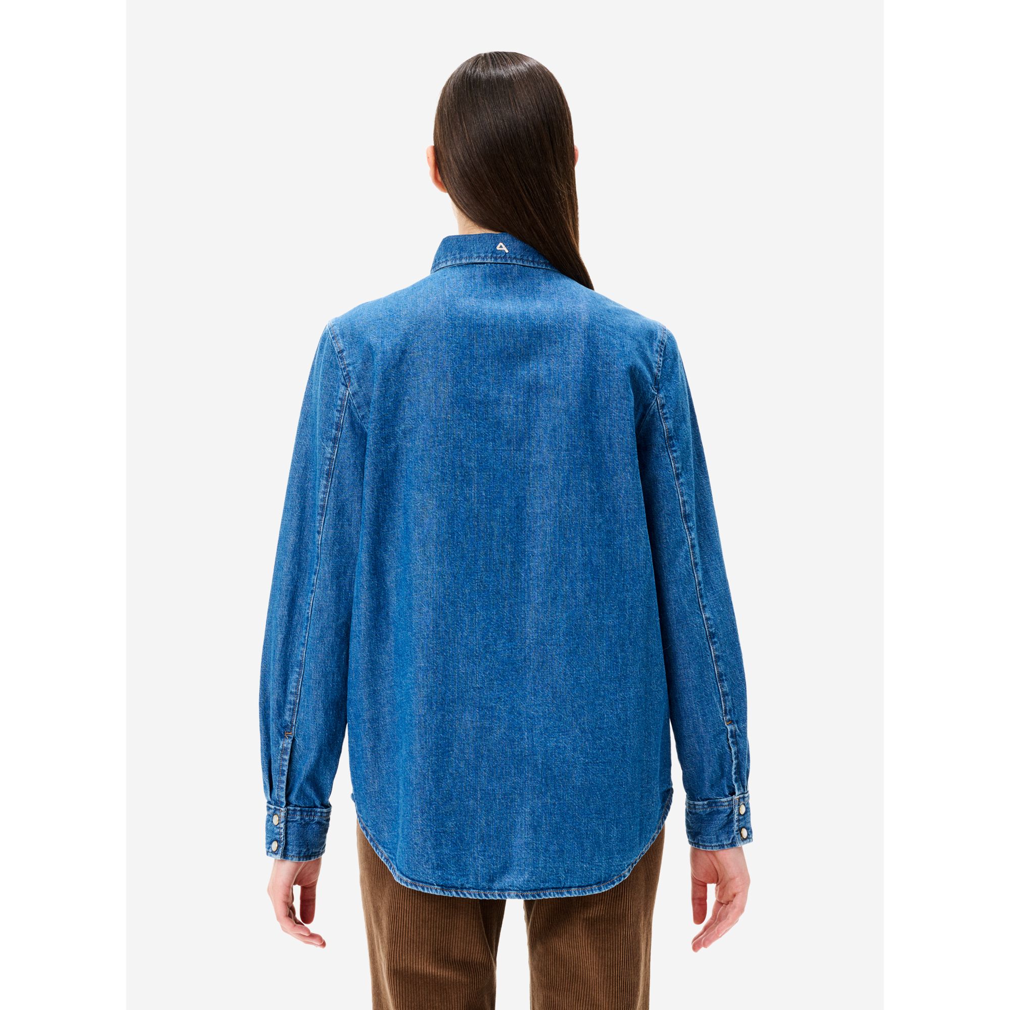 Agatha regular shirt dark enzyme stone wash