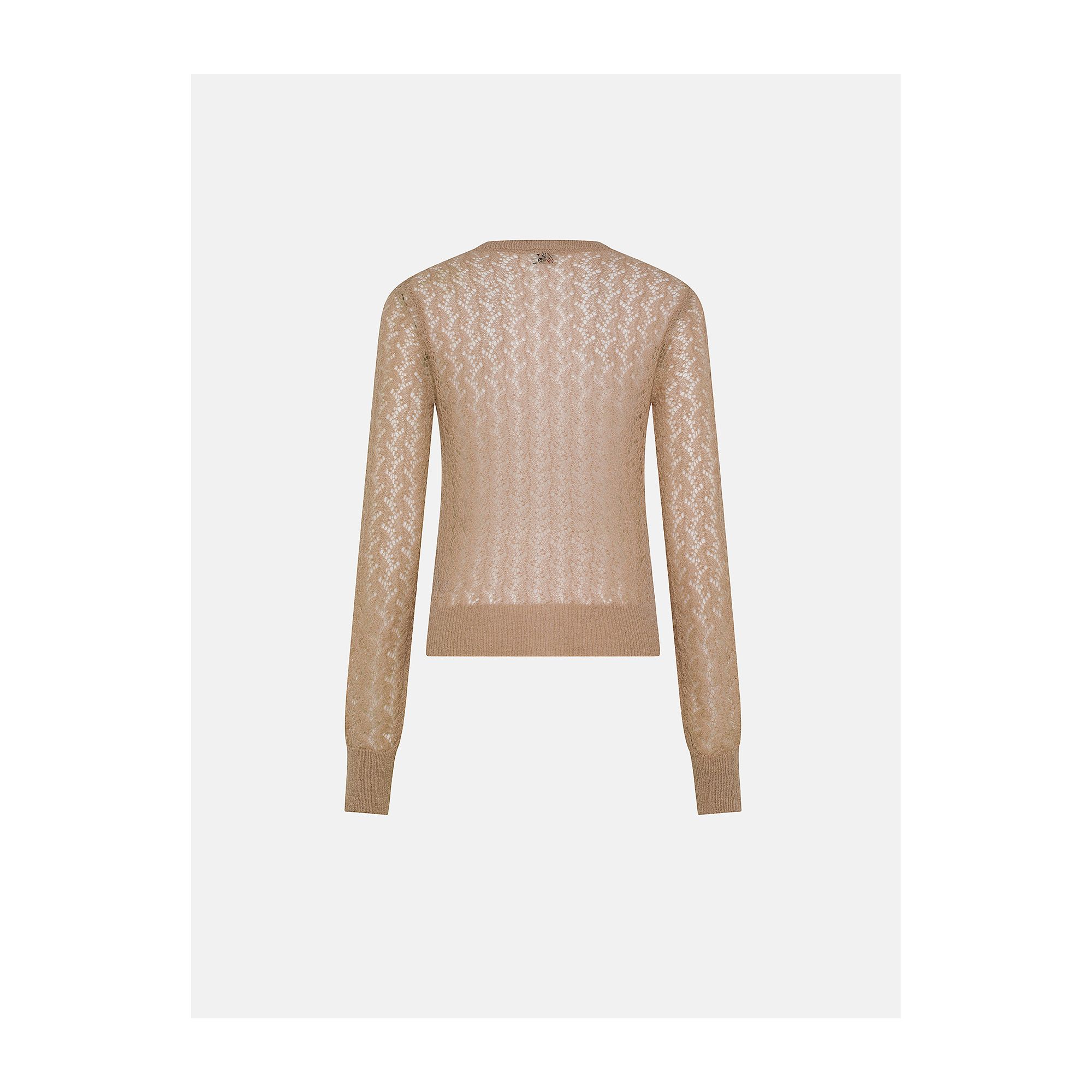 Beige alpaca-blend Mara cardigan