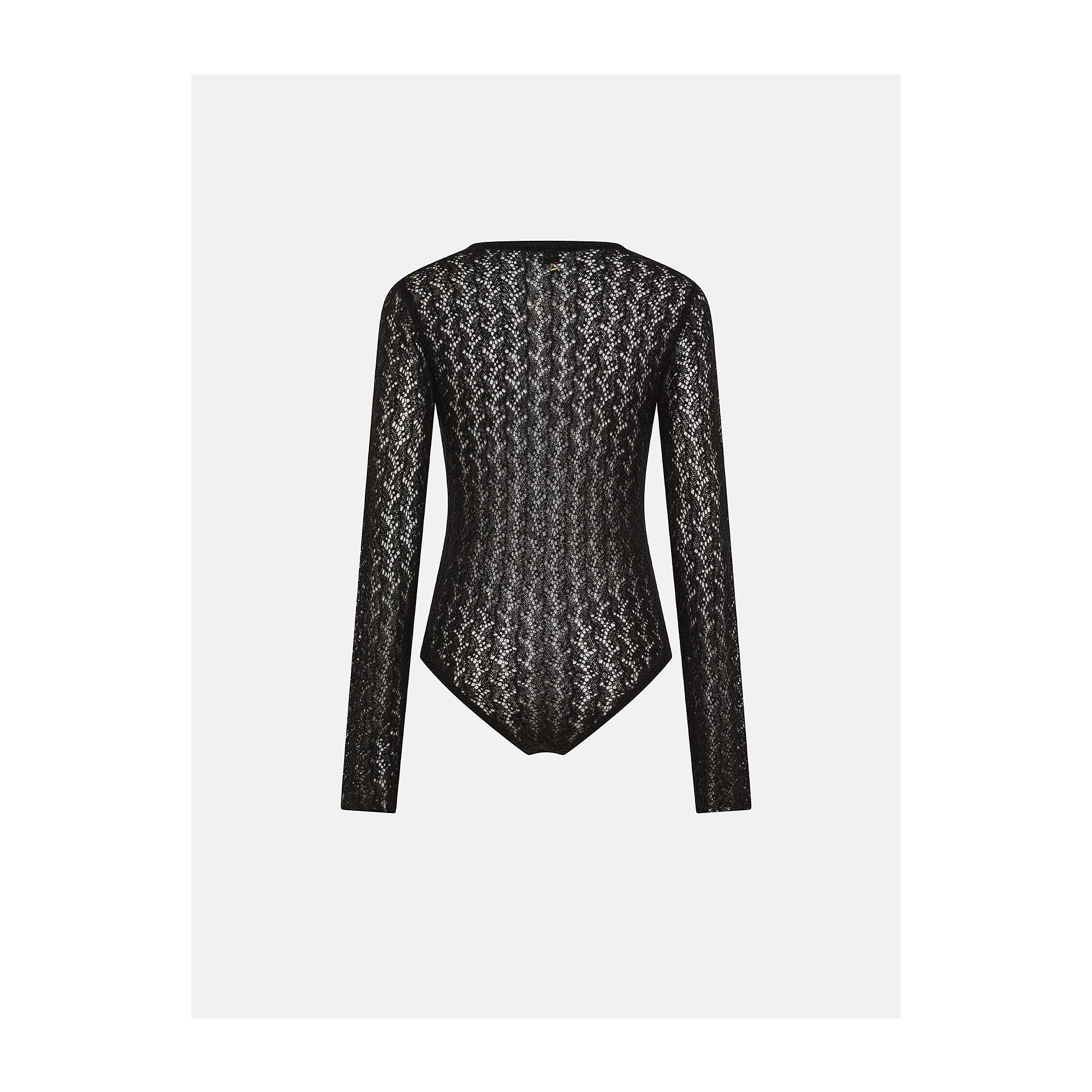Black alpaca-blend Sara bodysuit