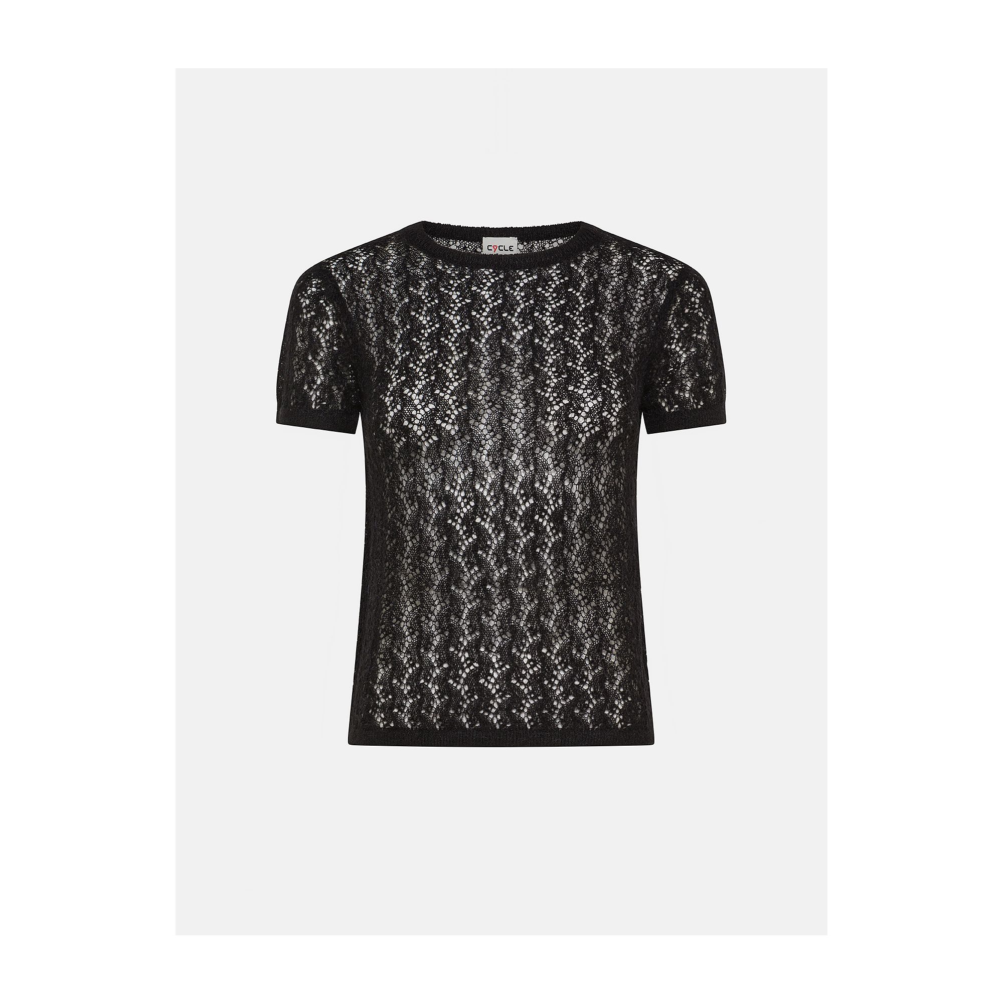 Black alpaca-blend Pina T-shirt