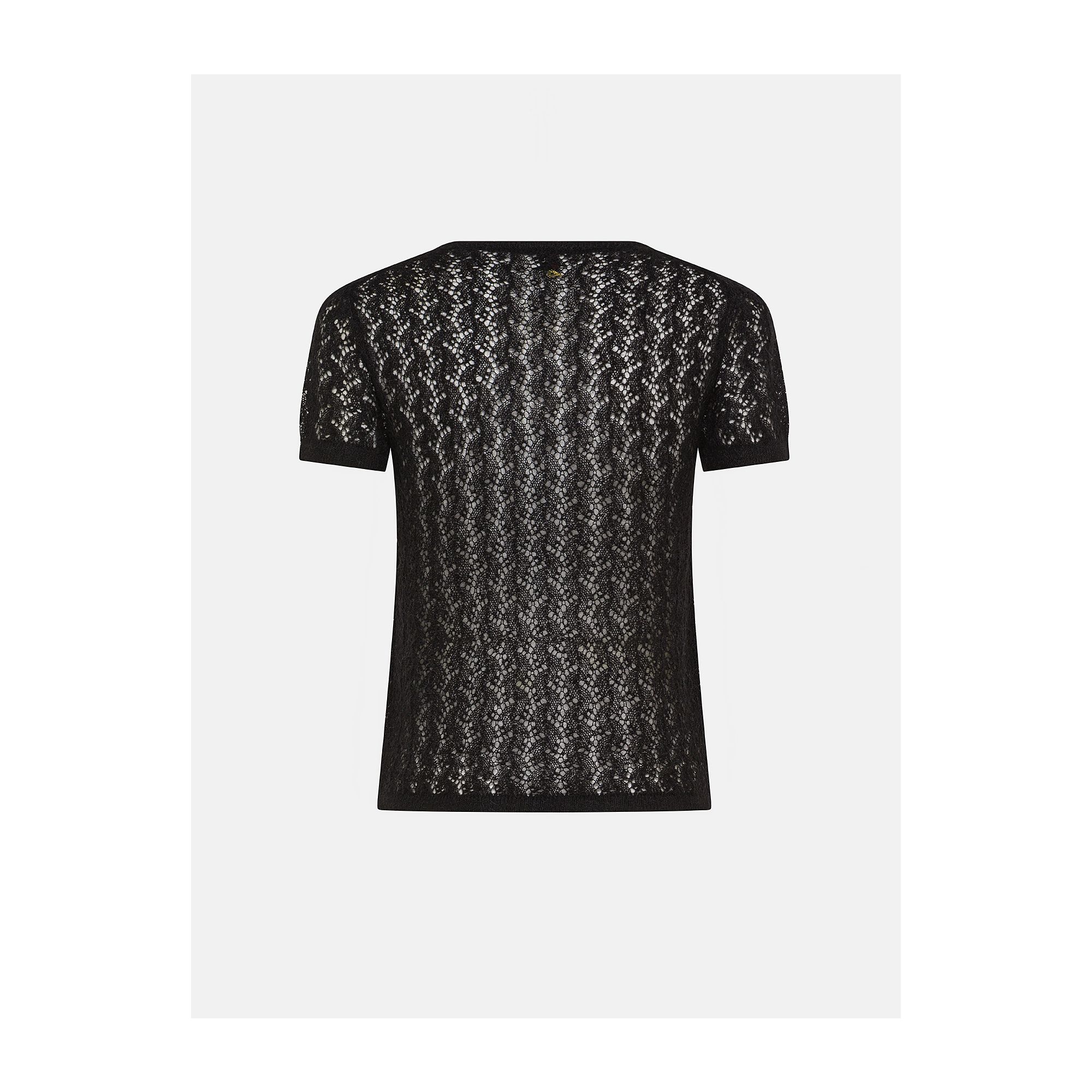 Black alpaca-blend Pina T-shirt