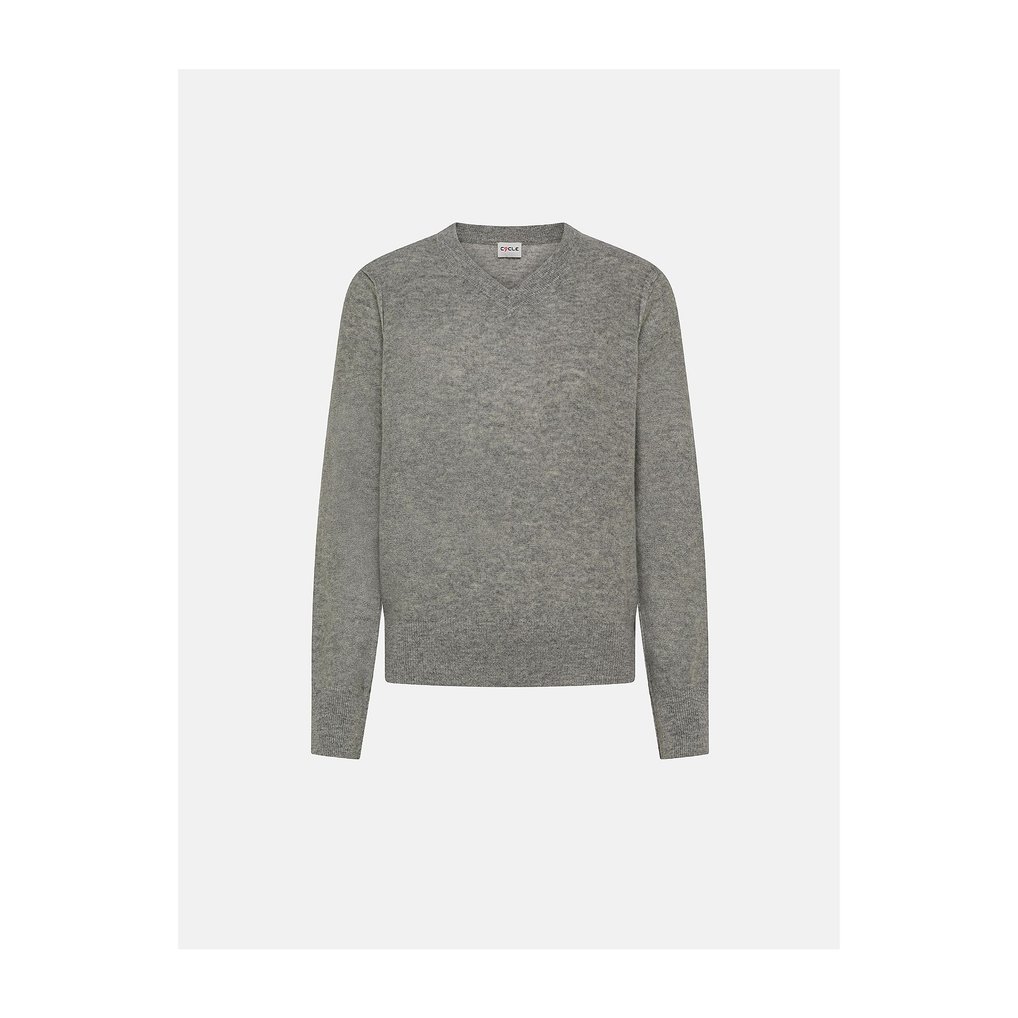 Light grey merino wool-blend Ada jumper