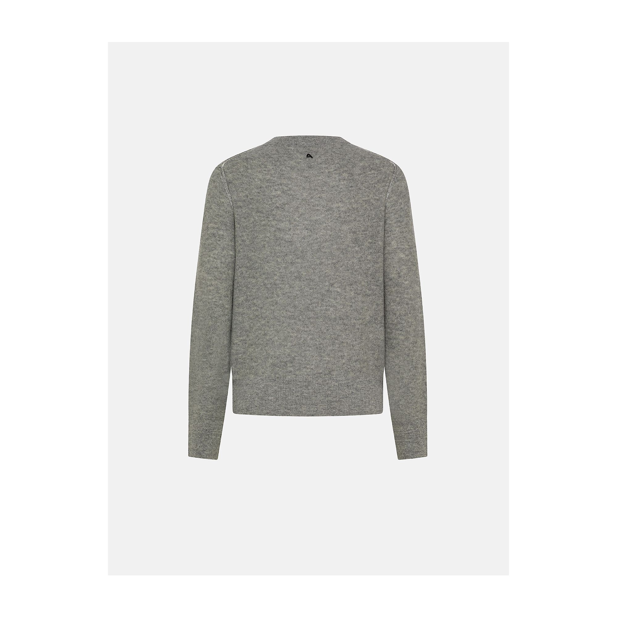 Light grey merino wool-blend Ada jumper