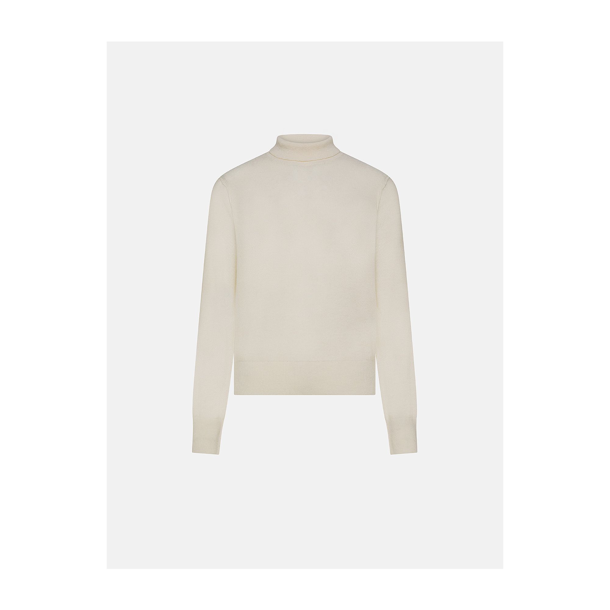 Off white merino wool-blend Alba roll-neck jumper