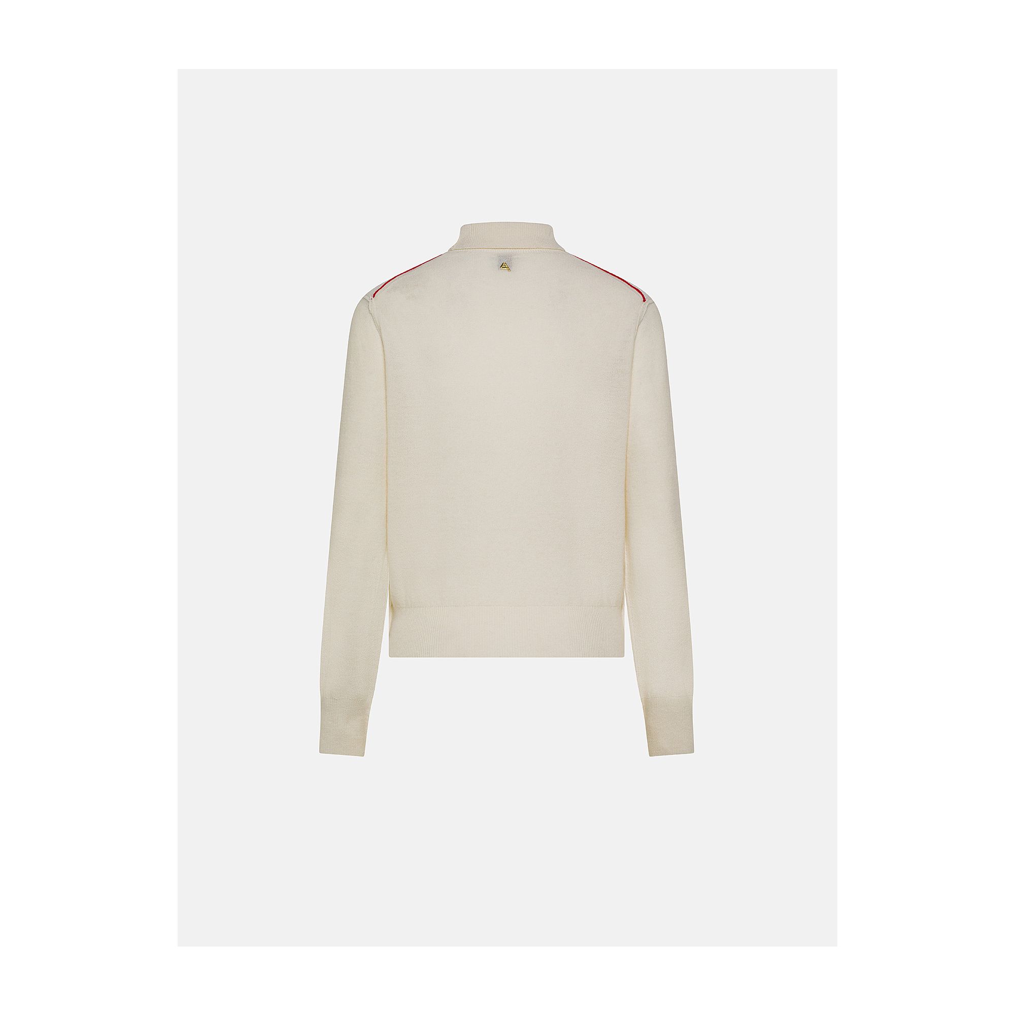 Off white merino wool-blend Alba roll-neck jumper