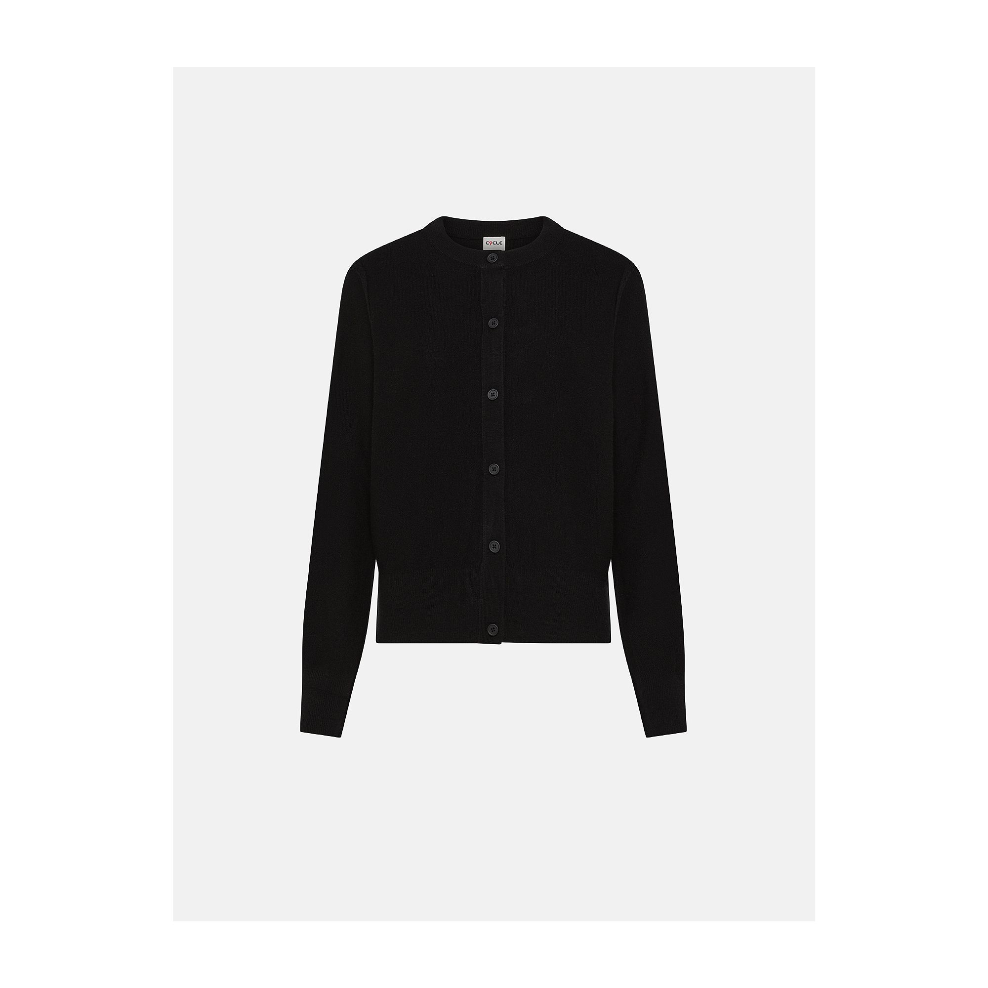 Black merino wool-blend Aria cardigan