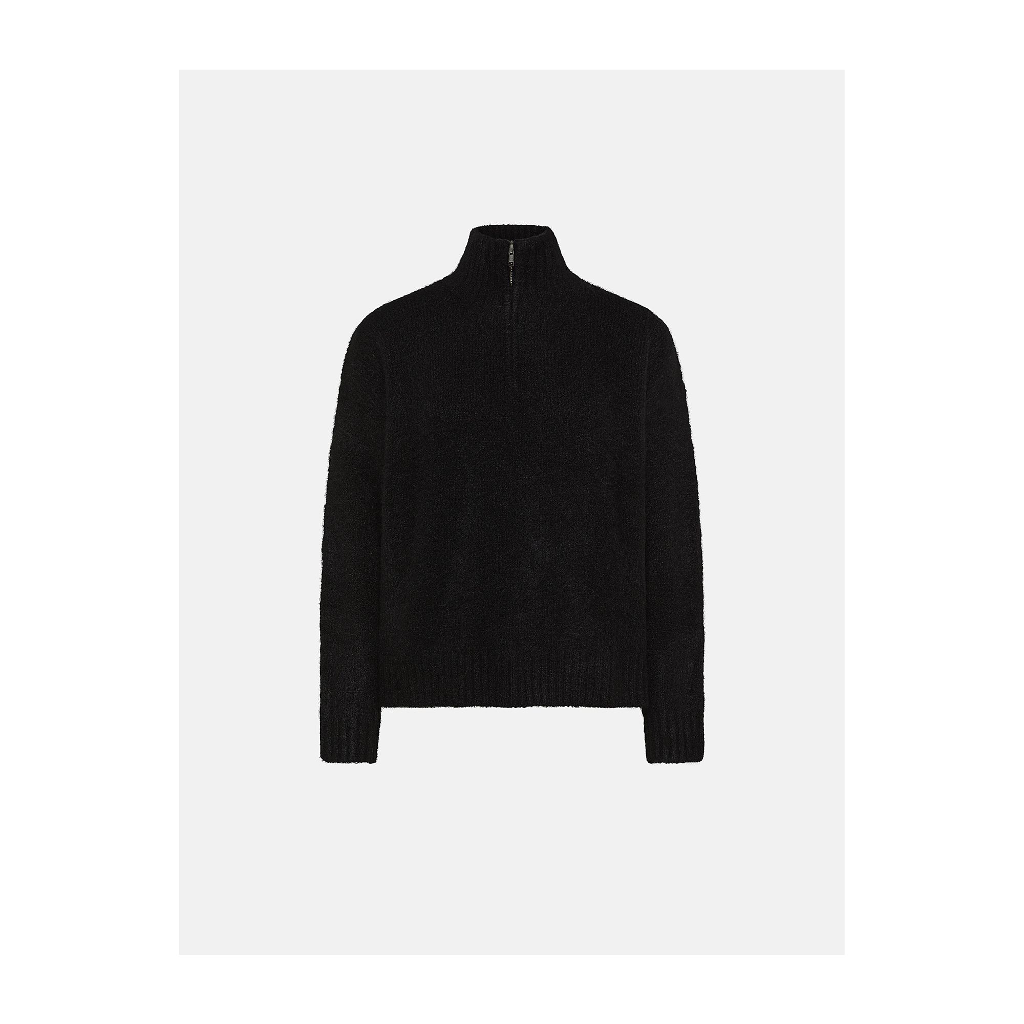Black brushed alpaca-blend Amazing Enza jumper
