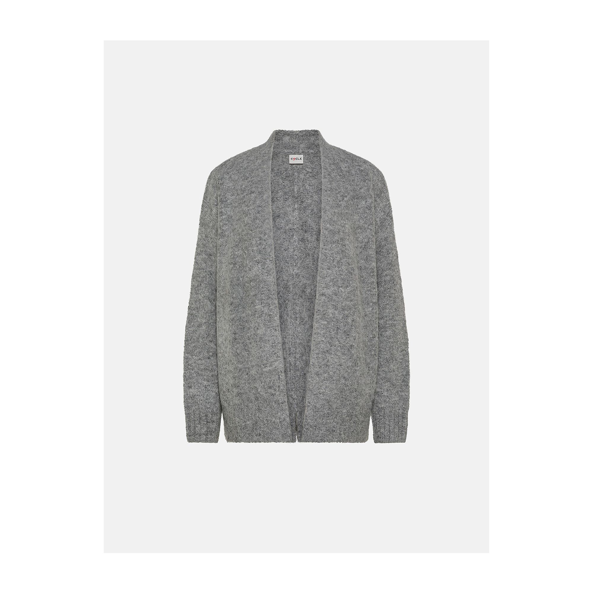 Light grey alpaca-blend Amazing Bice cardigan